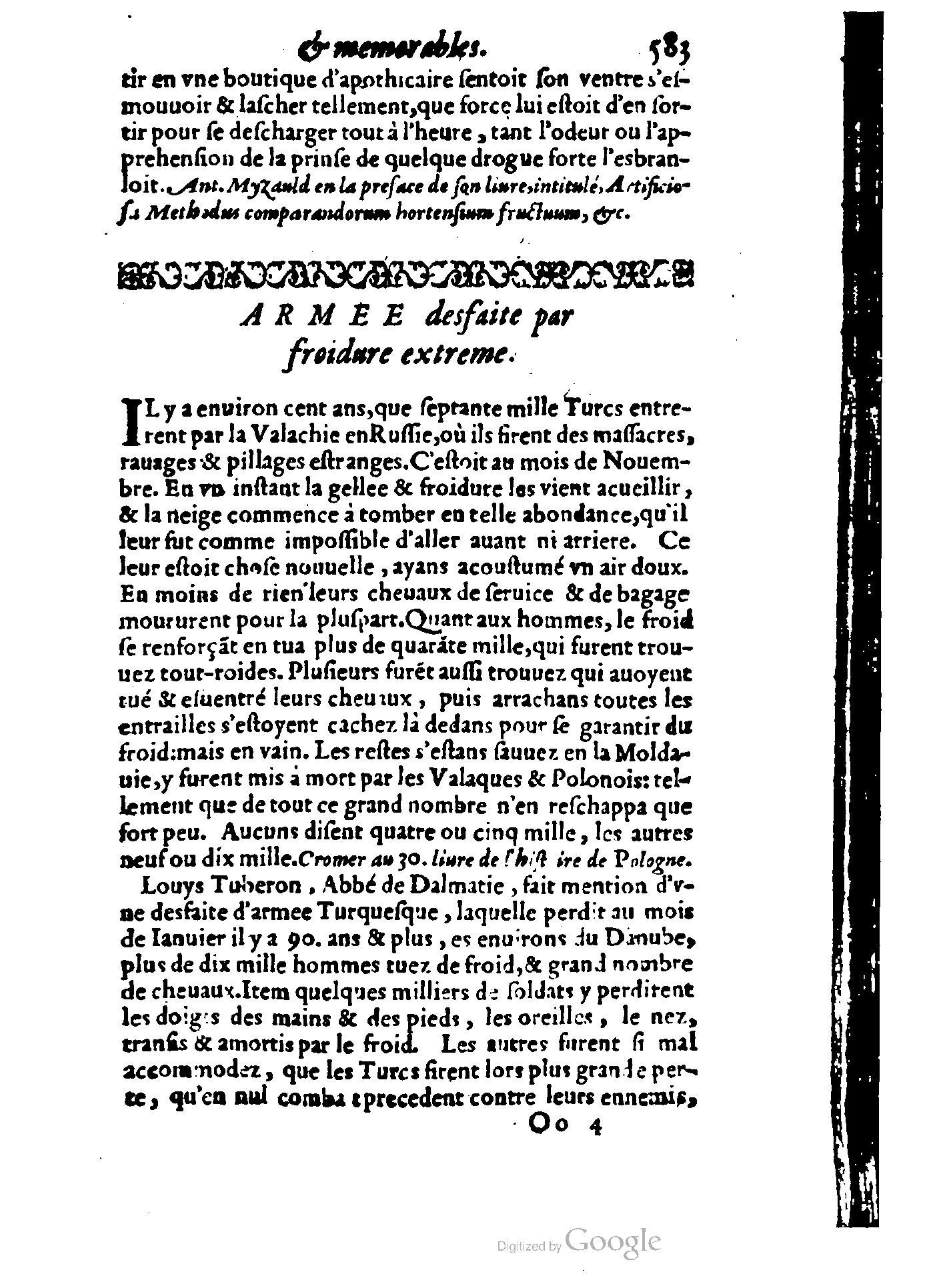 1620 - Samuel Crespin - Trésor d’histoires admirables et mémorables - BCU Lausanne