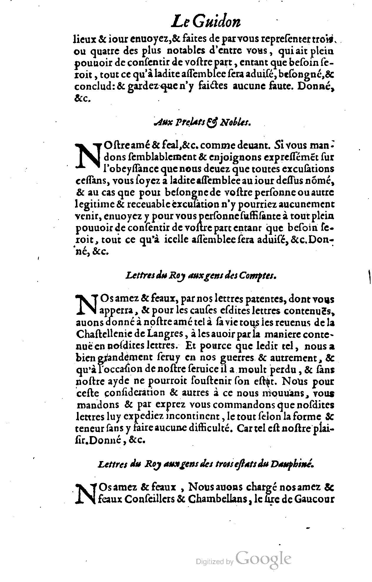 1614 - Jean Richer - Trésor du nouveau style et protocole de la chancellerie de France - BSB Munich