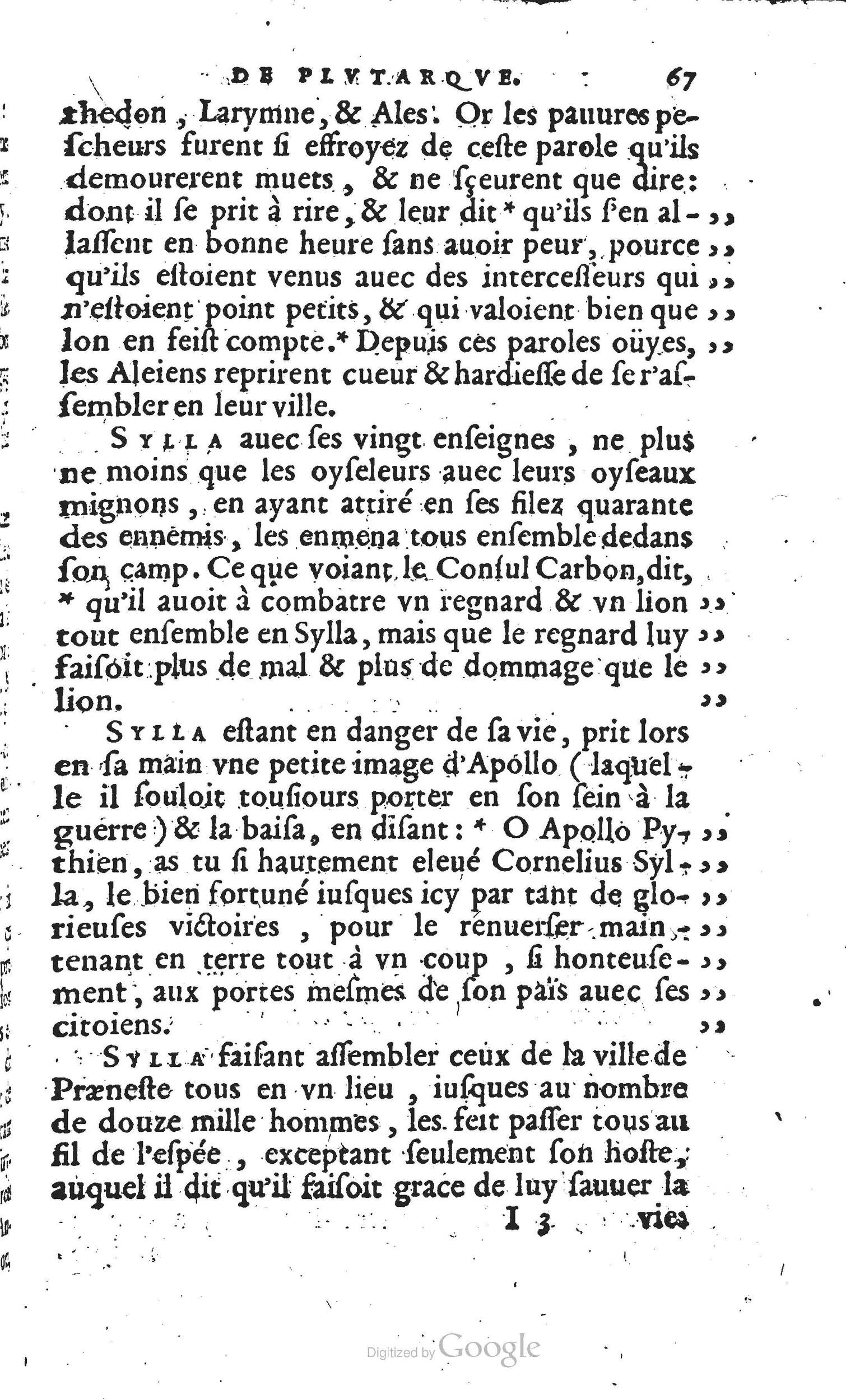 1567 - Willem Silvius - Trésor des vies de Plutarque - Anvers Musée Plantin-Moretus