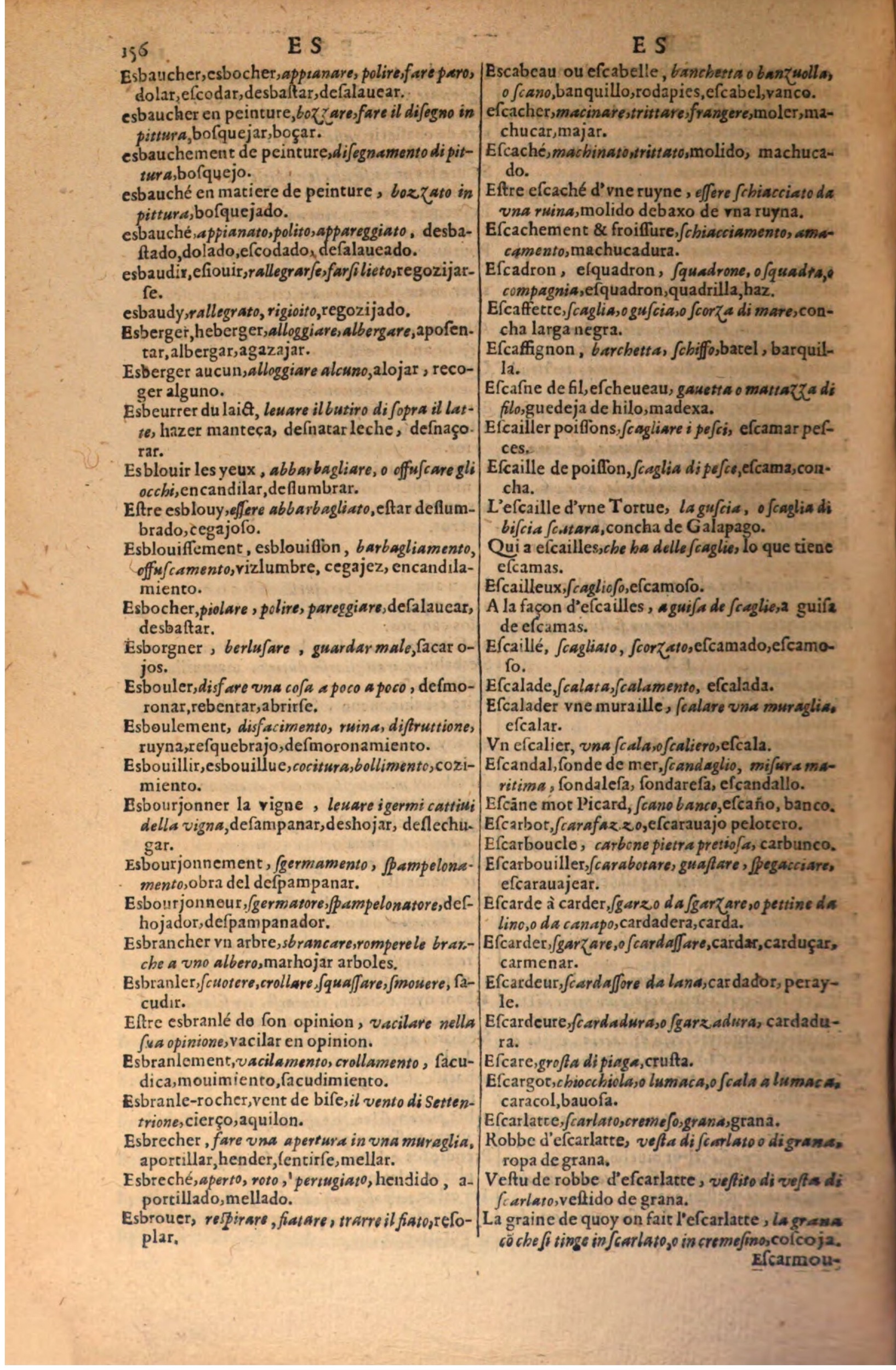 1616 - Pierre de la Rovière - Trésor des trois langues (Seconde partie) - BSB Munich
