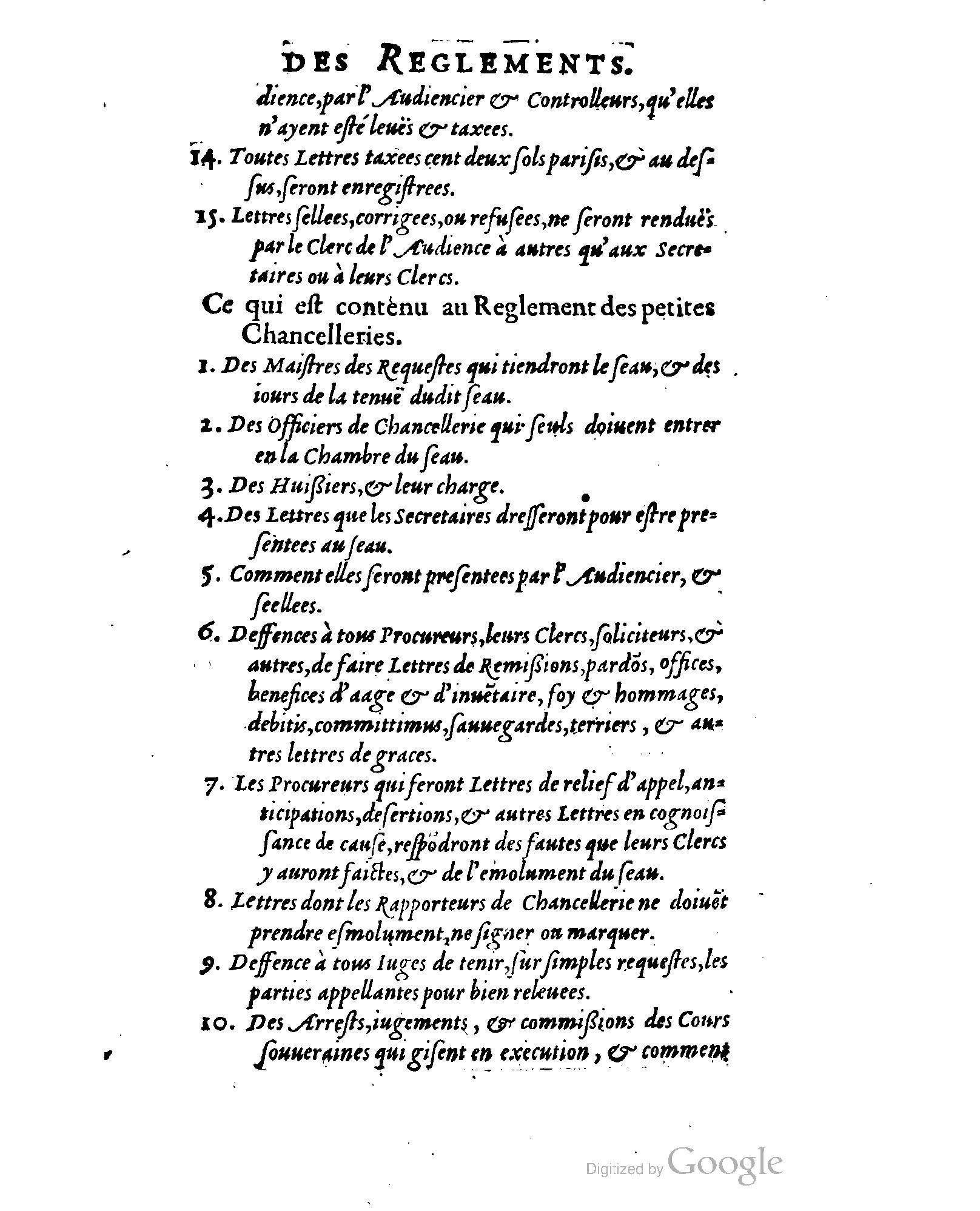 1614 - Jean Richer - Trésor du nouveau style et protocole de la chancellerie de France - BSB Munich