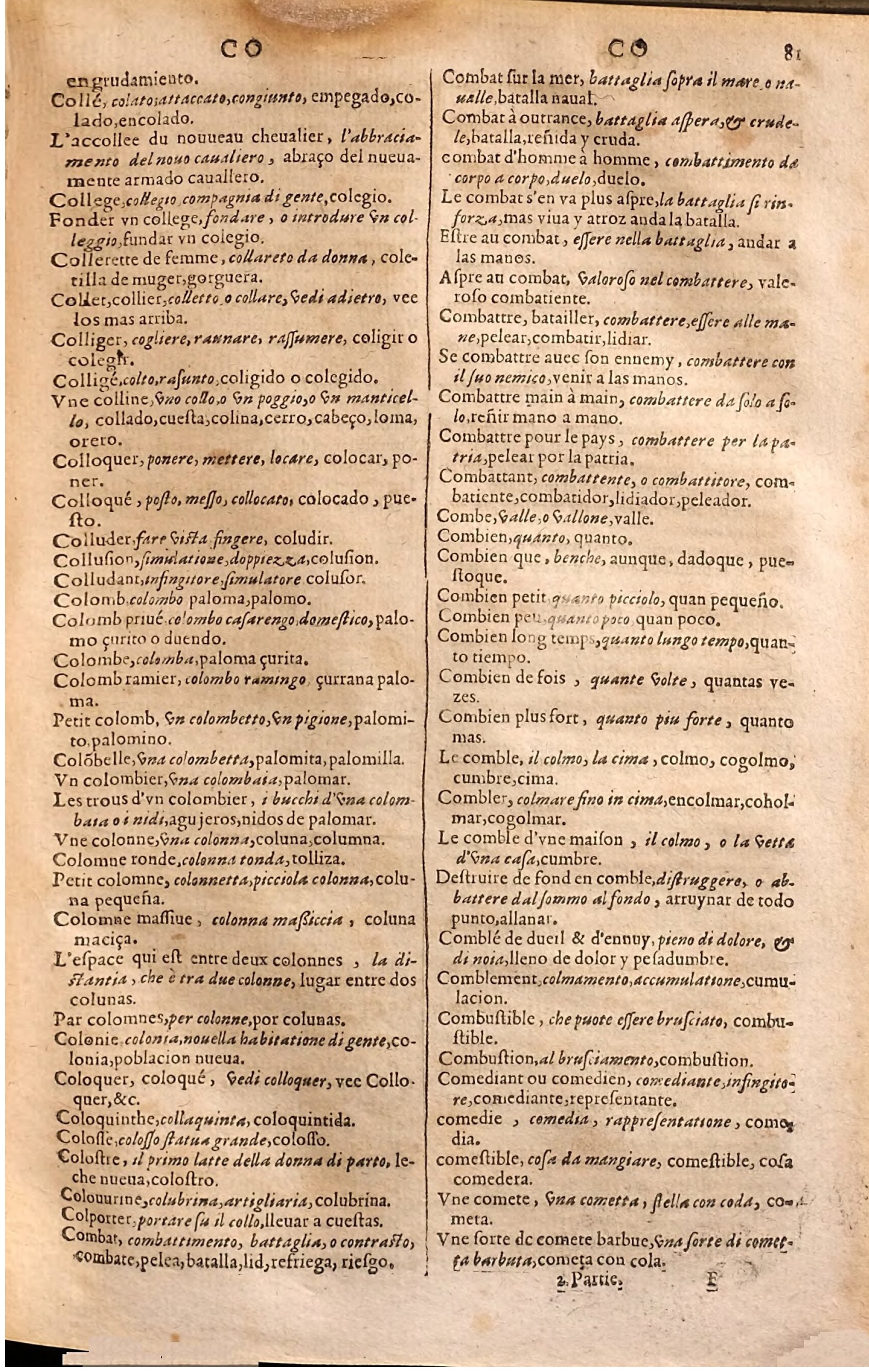 1627 - Jacques Crespin - Trésor des trois langues (Seconde partie) - Regensburg