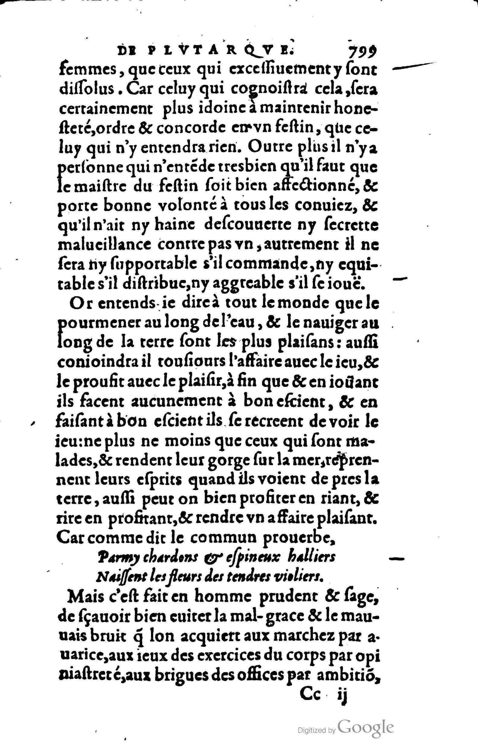 1578 - Jean Poupy - Trésor des morales de Plutarque - BSB Munich