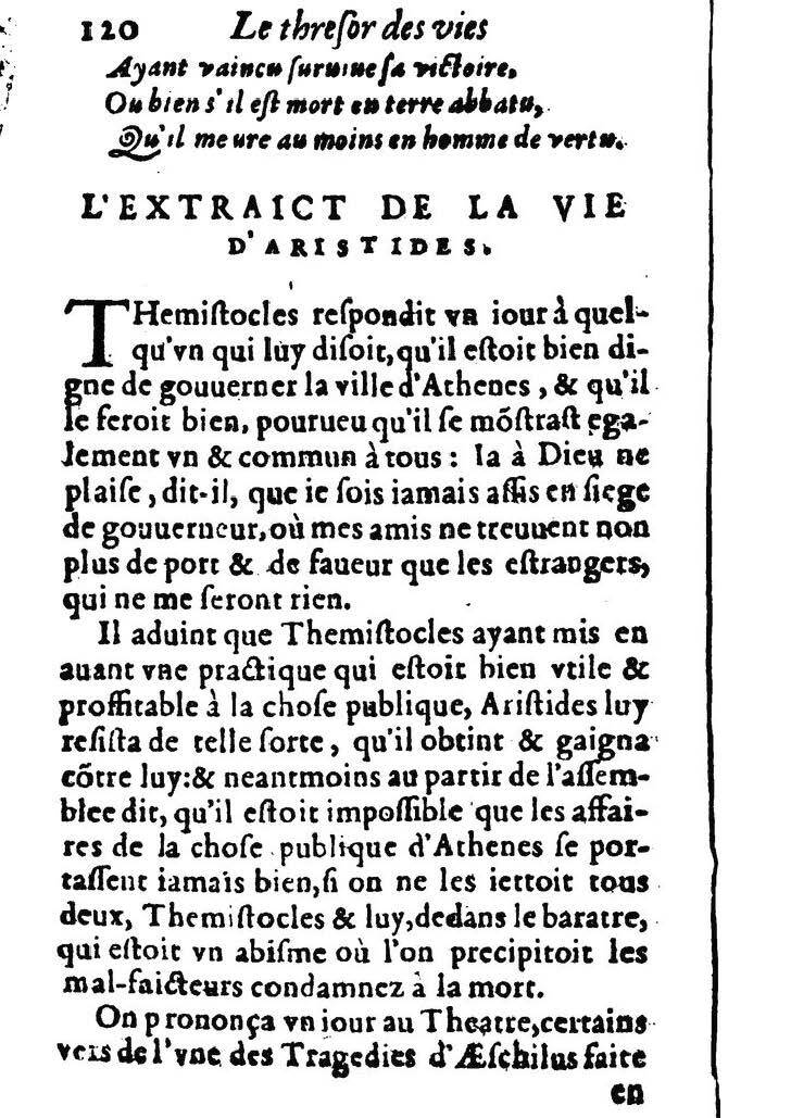 1611 - Pierre Rigaud - Trésor des vies de Plutarque - BM Lyon