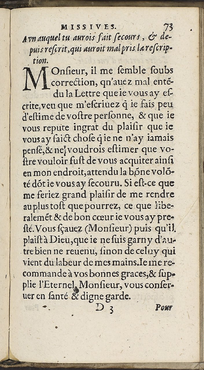 1597 - Jean Osmont - Trésor des secrétaires - Brno