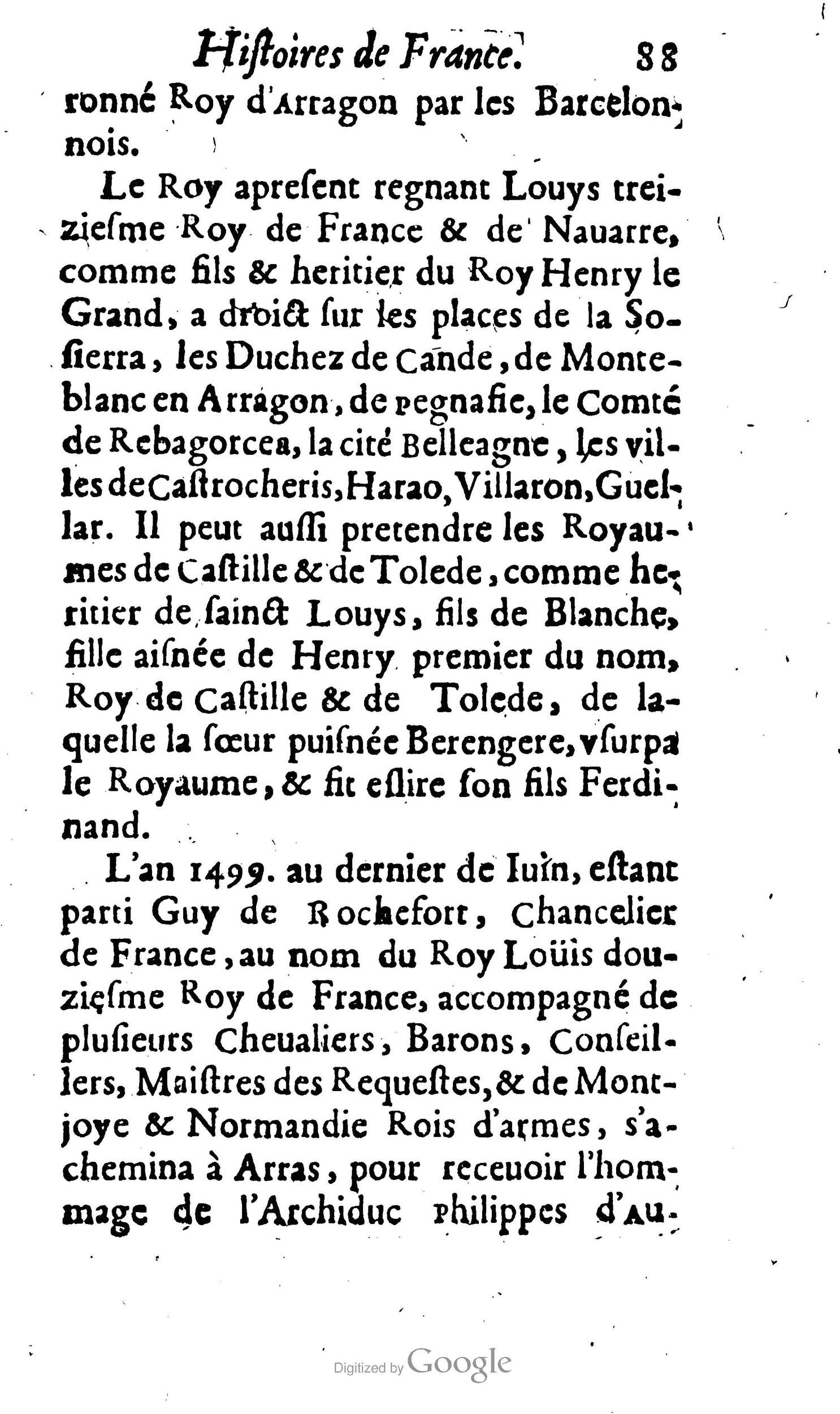 1638 - Jean Corrozet - Trésor des histoires de France - BM Lyon