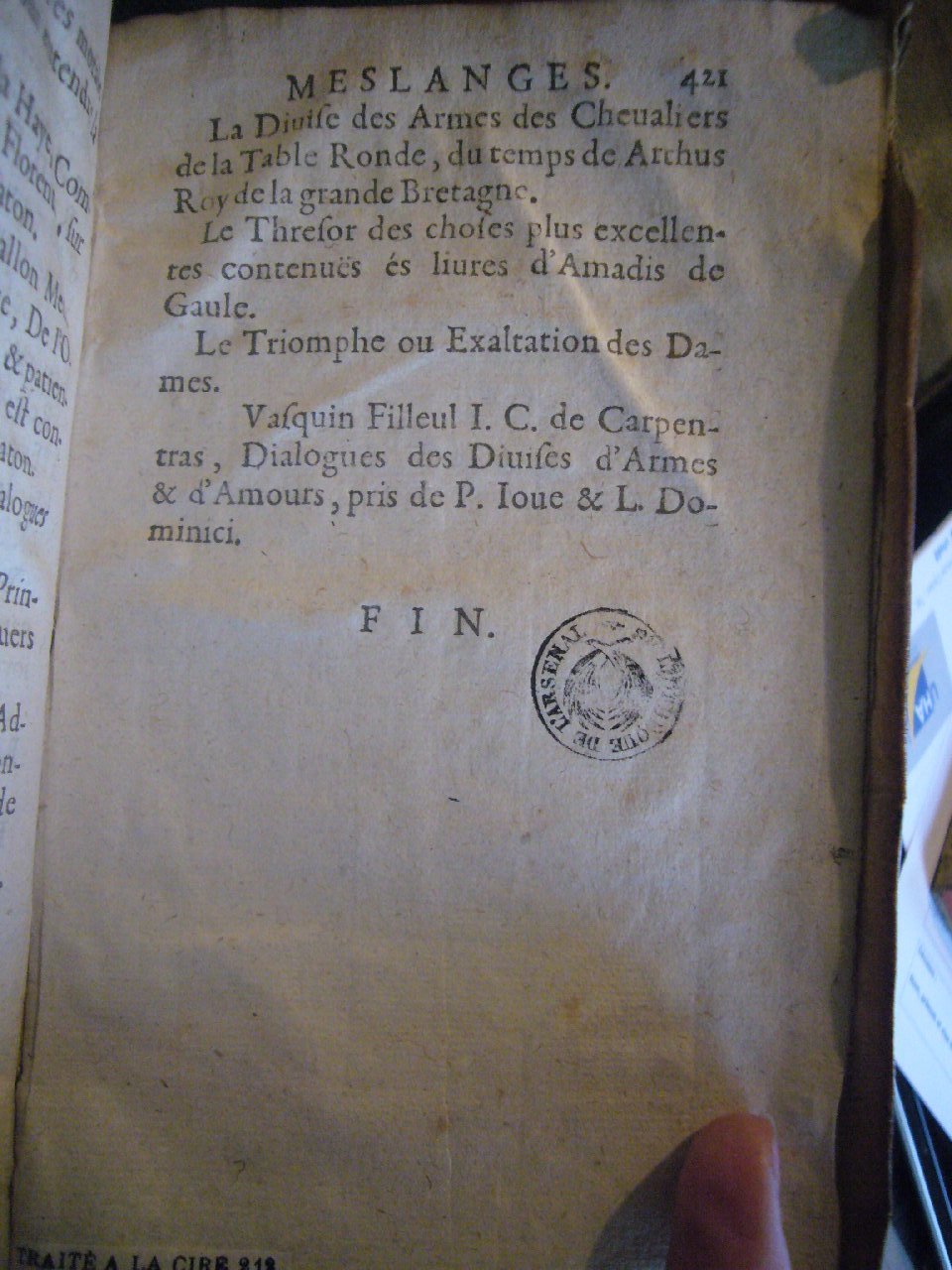 1602 - François Jacquin - Trésor des bons esprits français - BnF Arsenal 1602 - François Jacquin - Trésor des bons esprits français - BnF Arsenal