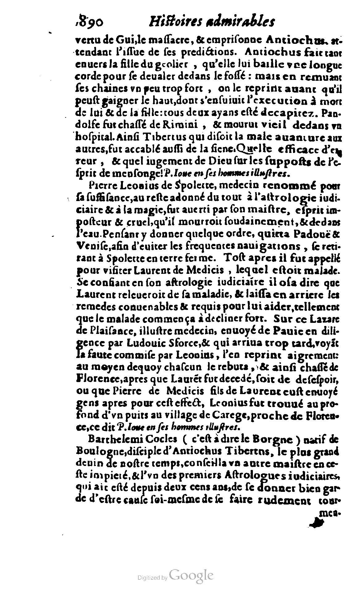 1620 - Samuel Crespin - Trésor d’histoires admirables et mémorables - BCU Lausanne