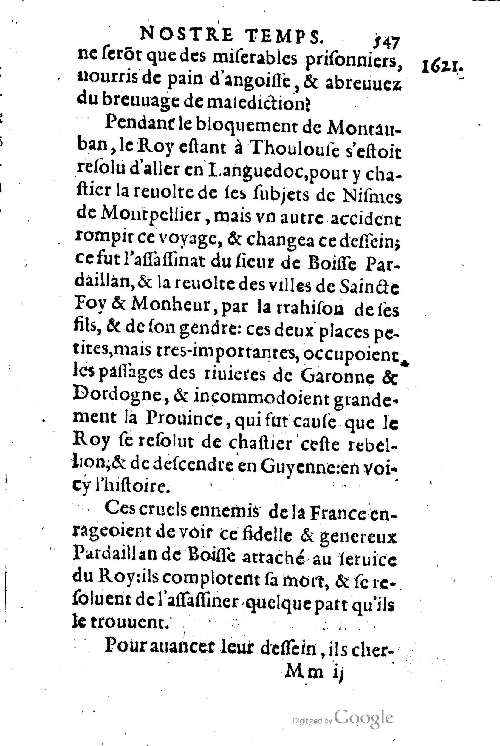 1623 - Joseph Bouillerot - Trésor de l’histoire générale de notre temps - BM Lyon