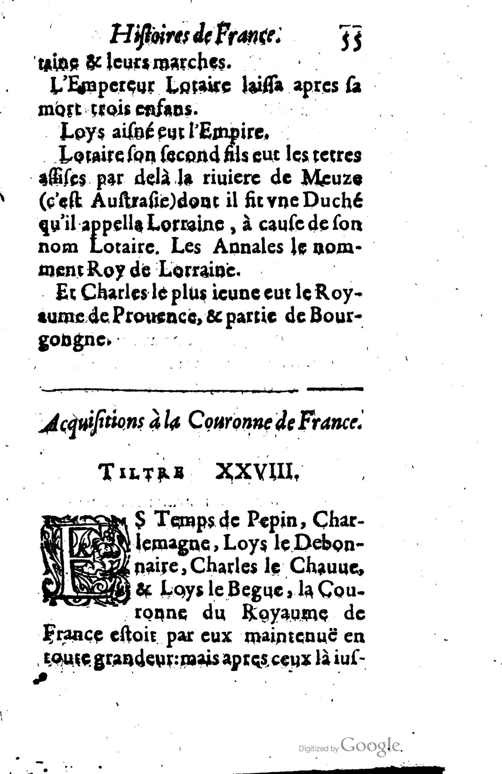 1619 - Jean Corrozet - Trésor des histoires de France - BSB Munich