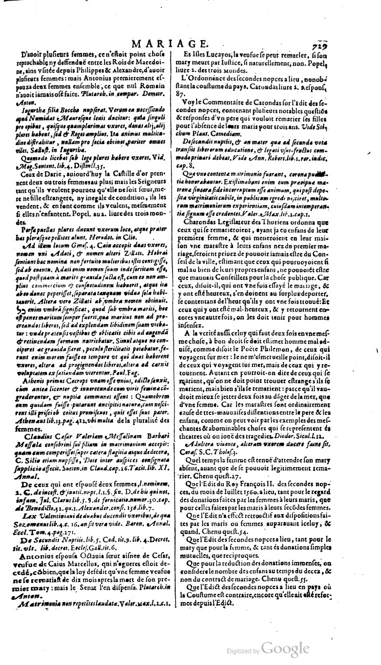 1629 - Veuve Nicolas Buon - Trésor du droit français (21754 T. 2) - BM Lyon