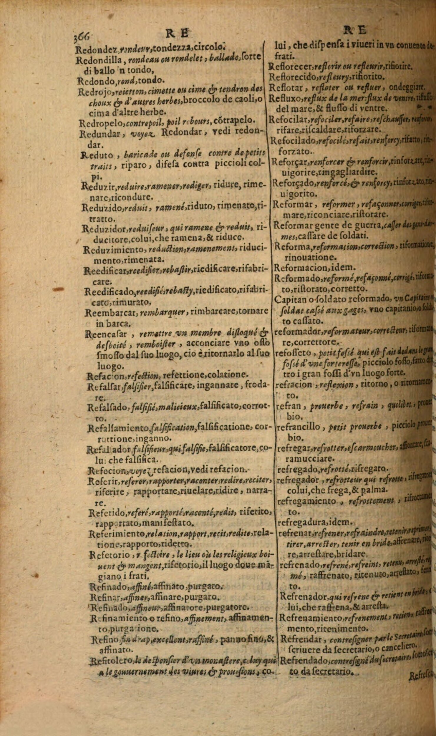 1617 - Samuel Crespin - Trésor des trois langues espagnole, française et italienne (Première partie) - Regensburg