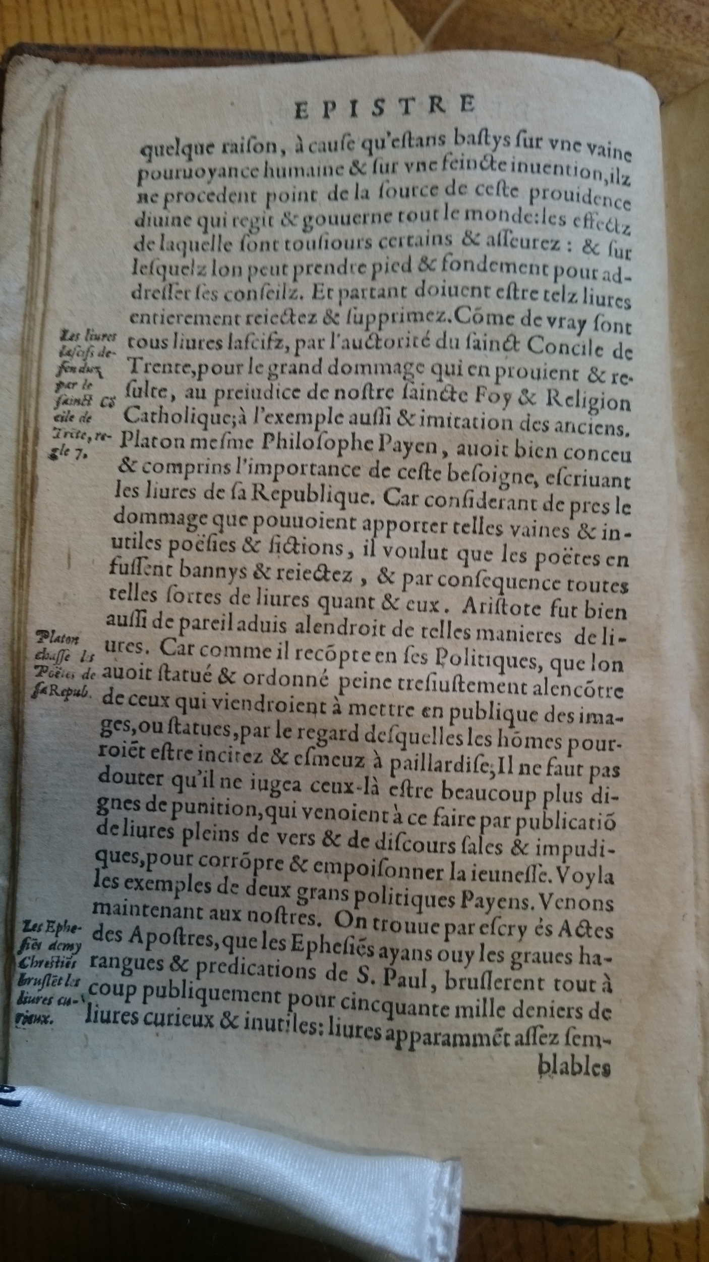 1585 - Jean Bogard - Trésor des faits et dits mémorables des hommes saints et illustres - Douai Quincy