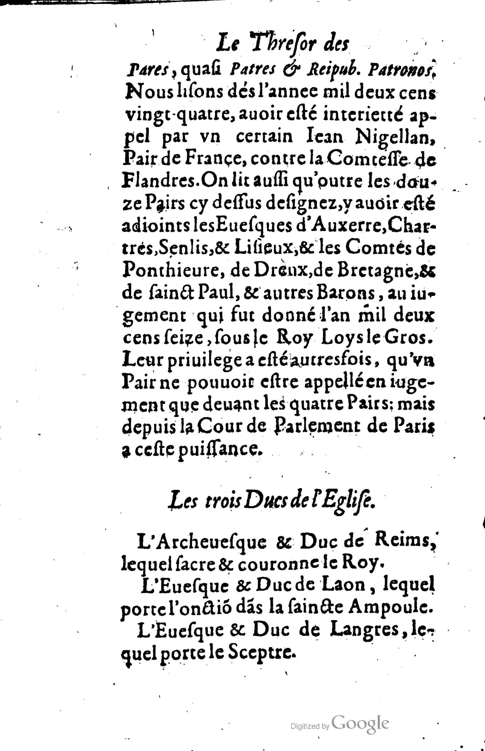 1619 - Jean Corrozet - Trésor des histoires de France - BSB Munich