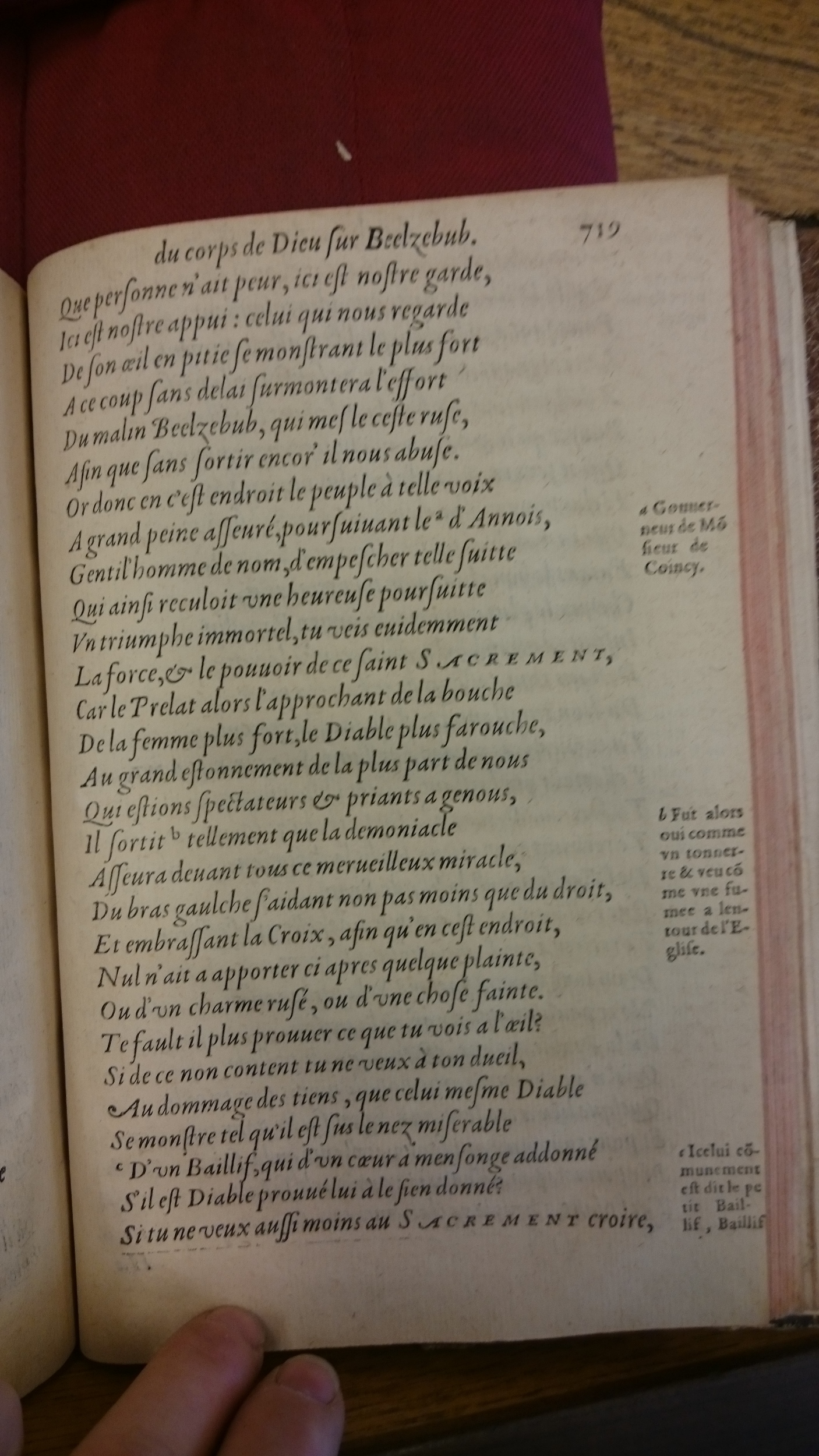 1578 - Nicolas Chesneau - Trésor et entière histoire de la triomphante victoire du corps de Dieu sur l’esprit malin - BM Lyon