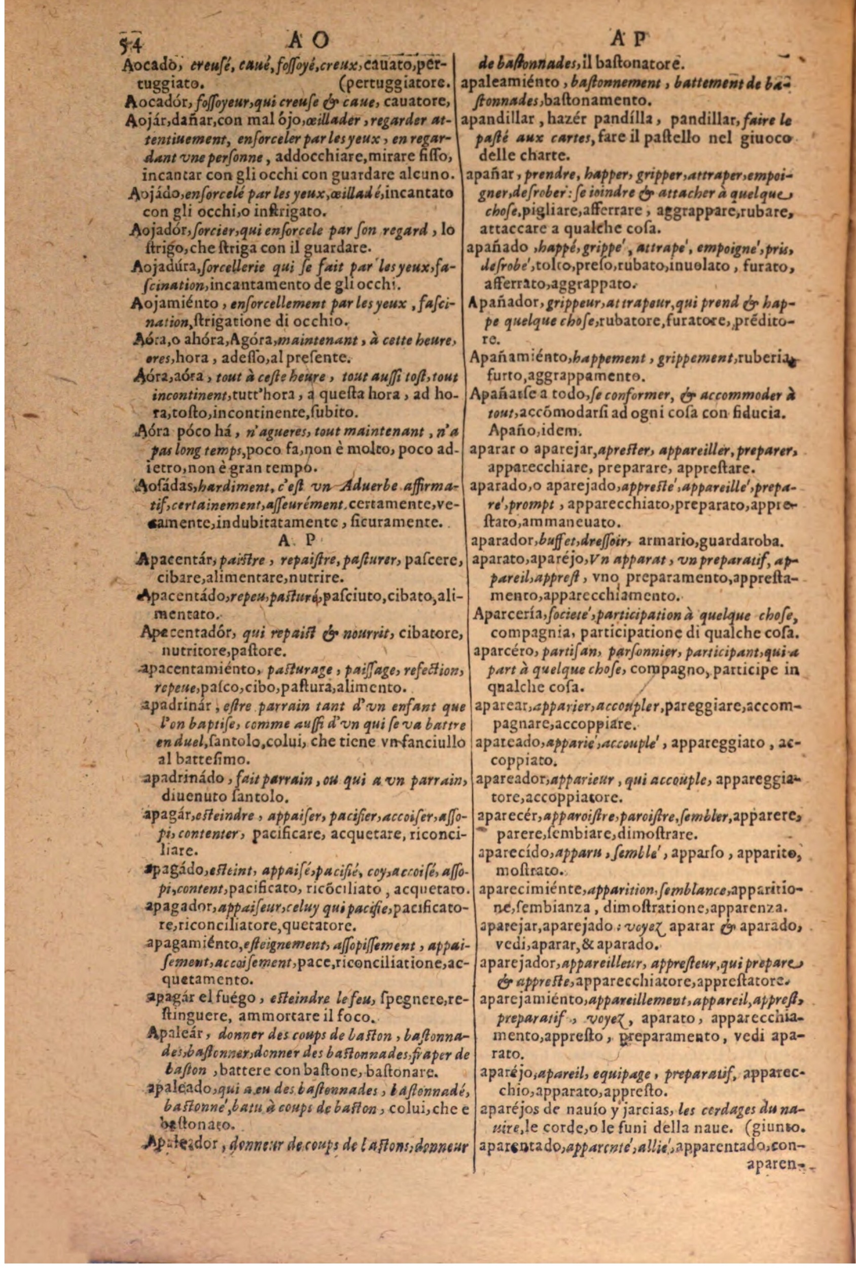 1606 Samuel Crespin Thresor des trois langues, francoise, italiene et espagnolle - BSB-062.jpeg