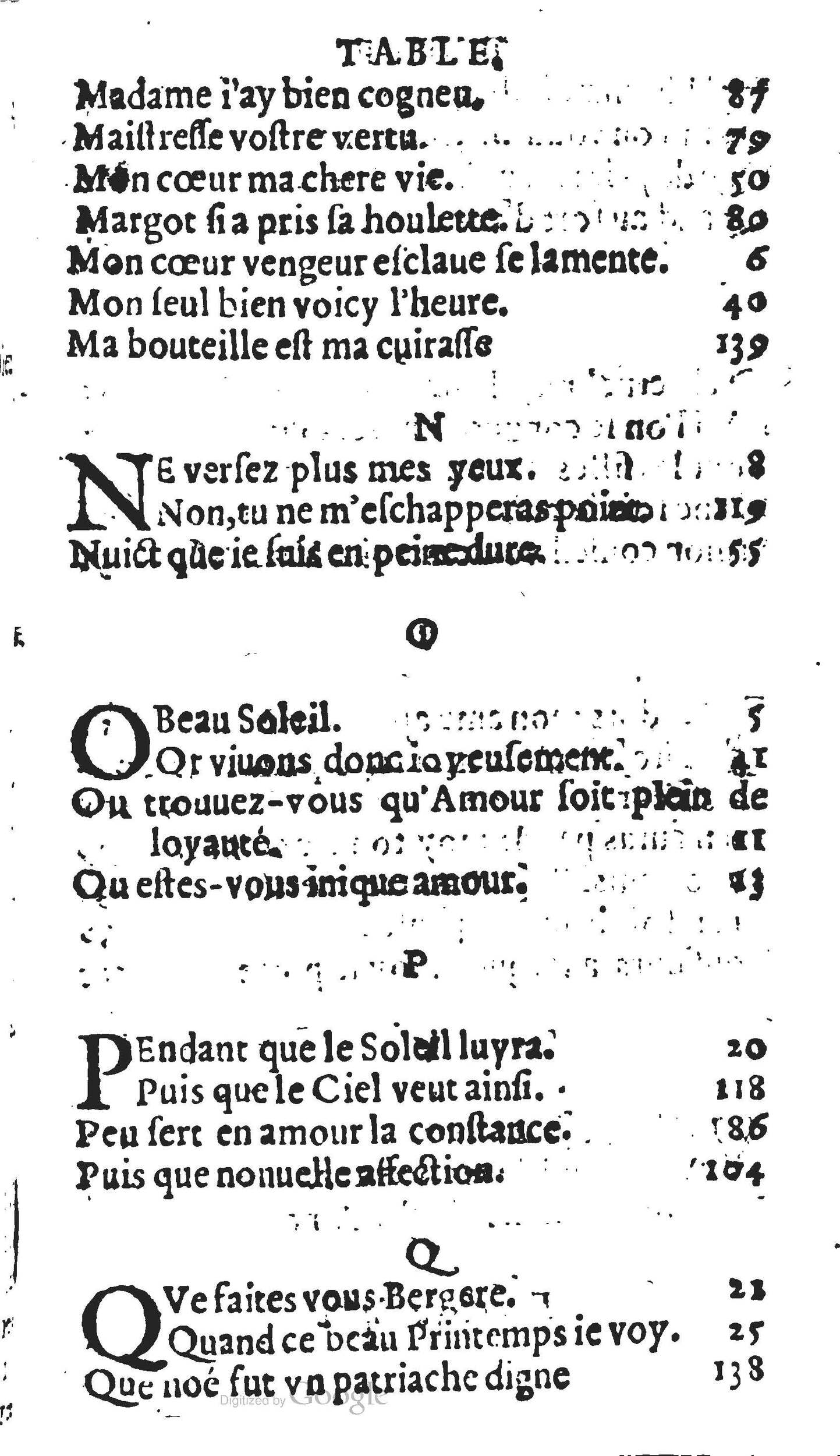 1606 - Théodore Reinsart - Trésor des chansons amoureuses recueillies des plus excellents airs de cour - Livre II - NK ČR Prague 1606 - Théodore Reinsart - Trésor des chansons amoureuses recueillies des plus excellents airs de cour - Livre II - NK ČR Prague
