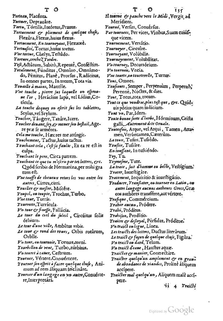 1558 - Guillaume Rouillé - Trésor des mots et traits français - BSB Munich