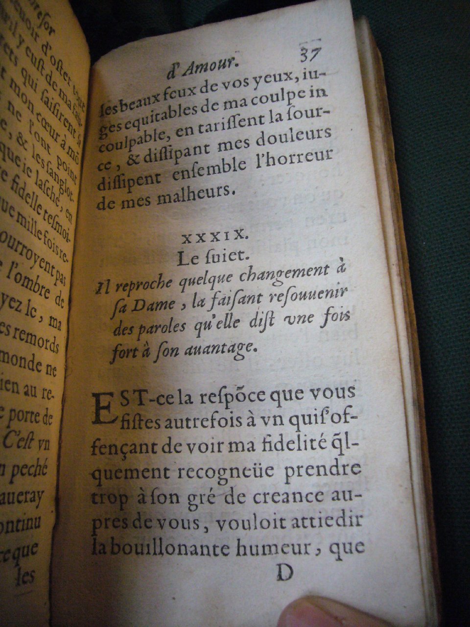1597 - Matthieu Guillemot - Trésor d’amour - BnF Arsenal