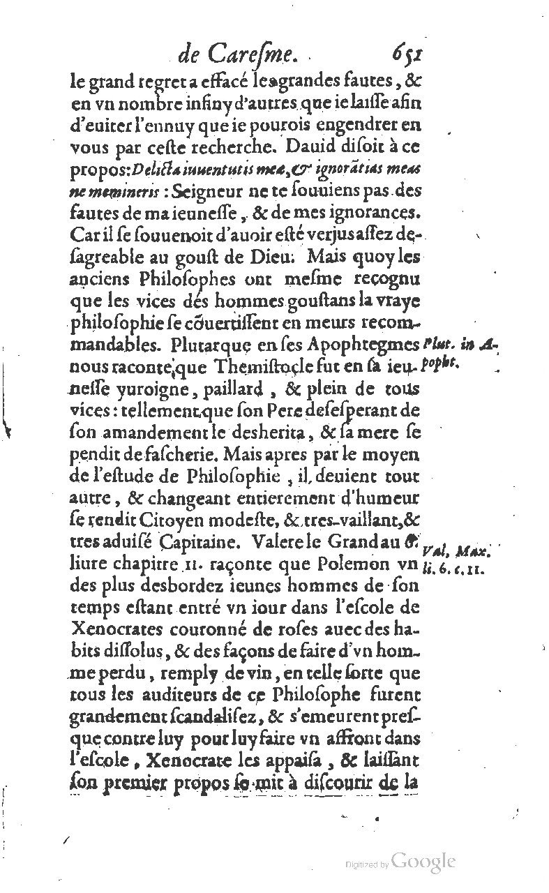 1607 - Nicolas Du Fossé - Trésor quadragésimal - T 01 - BM Lyon