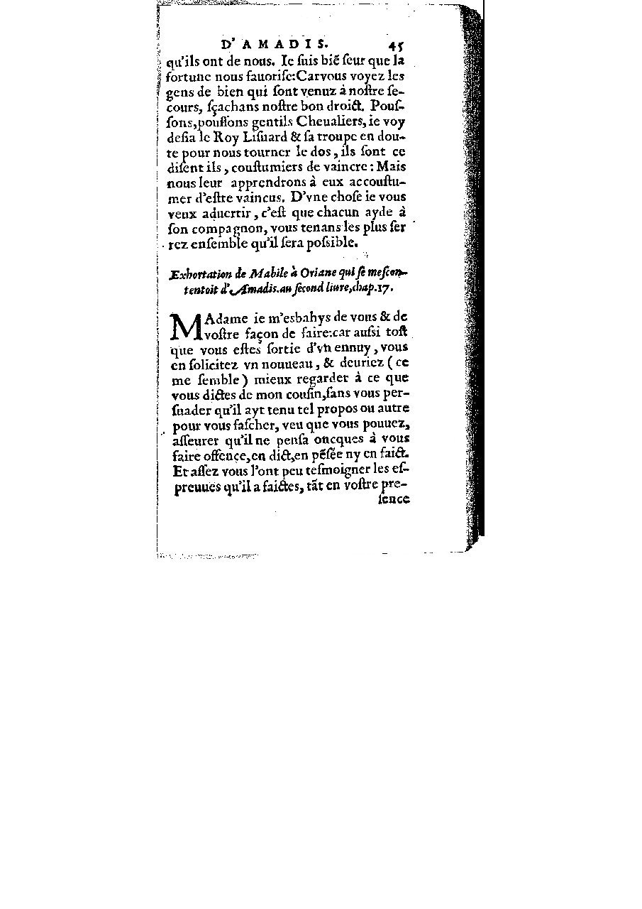 1572 - Veuve Gabriel Cotier - Trésor des Amadis - BM Lyon 1572 - Veuve Gabriel Cotier - Trésor des Amadis - BM Lyon