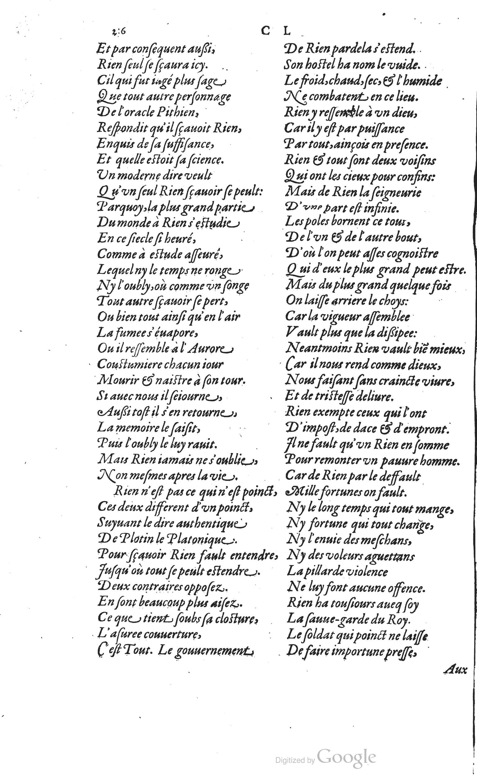 1585 - Barthélemy Honorat - Bibliothèques françaises - BSB Munich