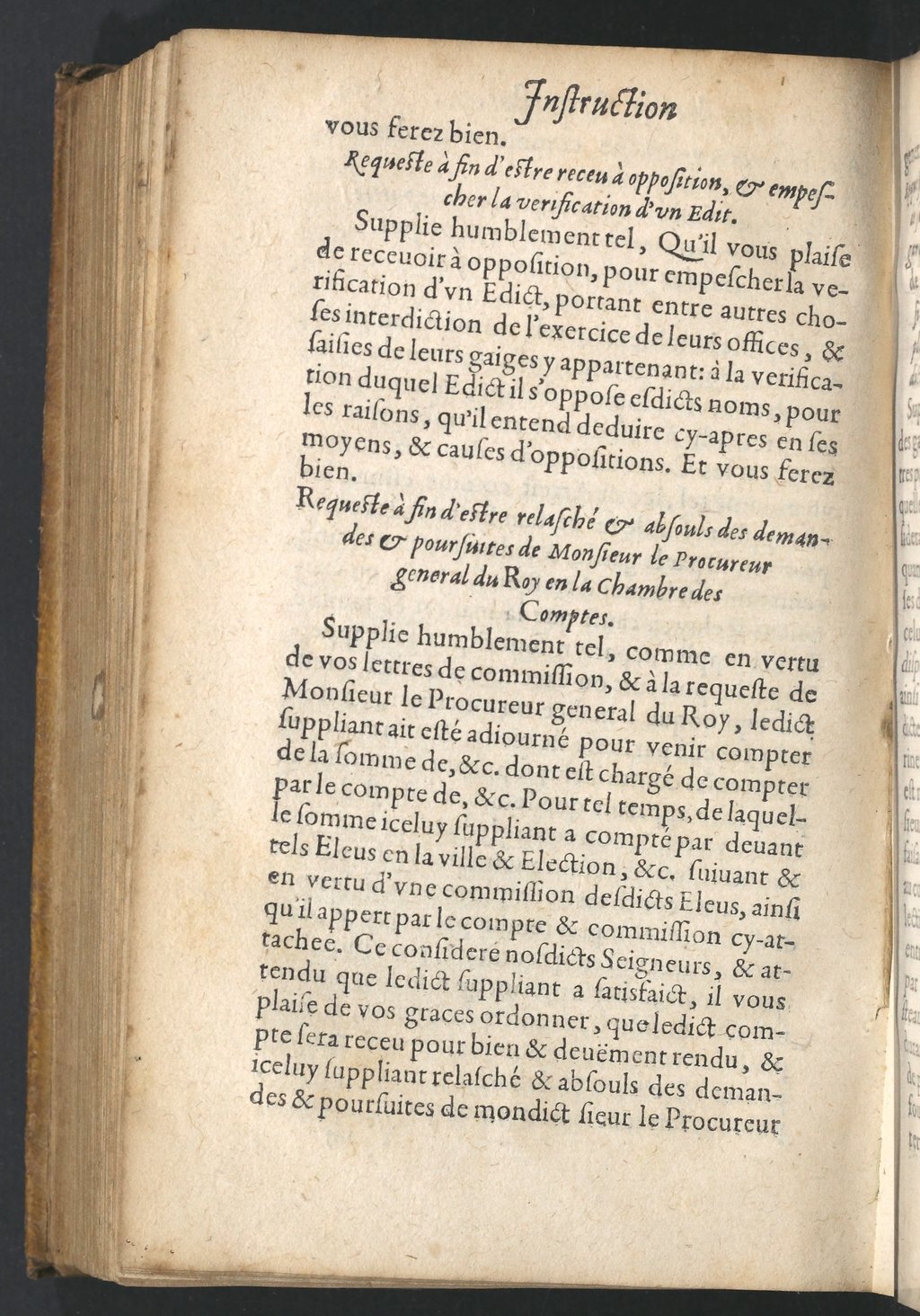 1599 - Claude de Monstr’oeil et Jean Richer - Trésor des instructions des finances - BnF 1599 - Claude de Monstr’oeil et Jean Richer - Trésor des instructions des finances - BnF