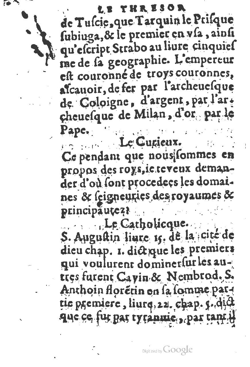1578 - Jean de Bordeaux - Trésor de l’Église catholique - BM Lyon 1578 - Jean de Bordeaux - Trésor de l’Église catholique - BM Lyon