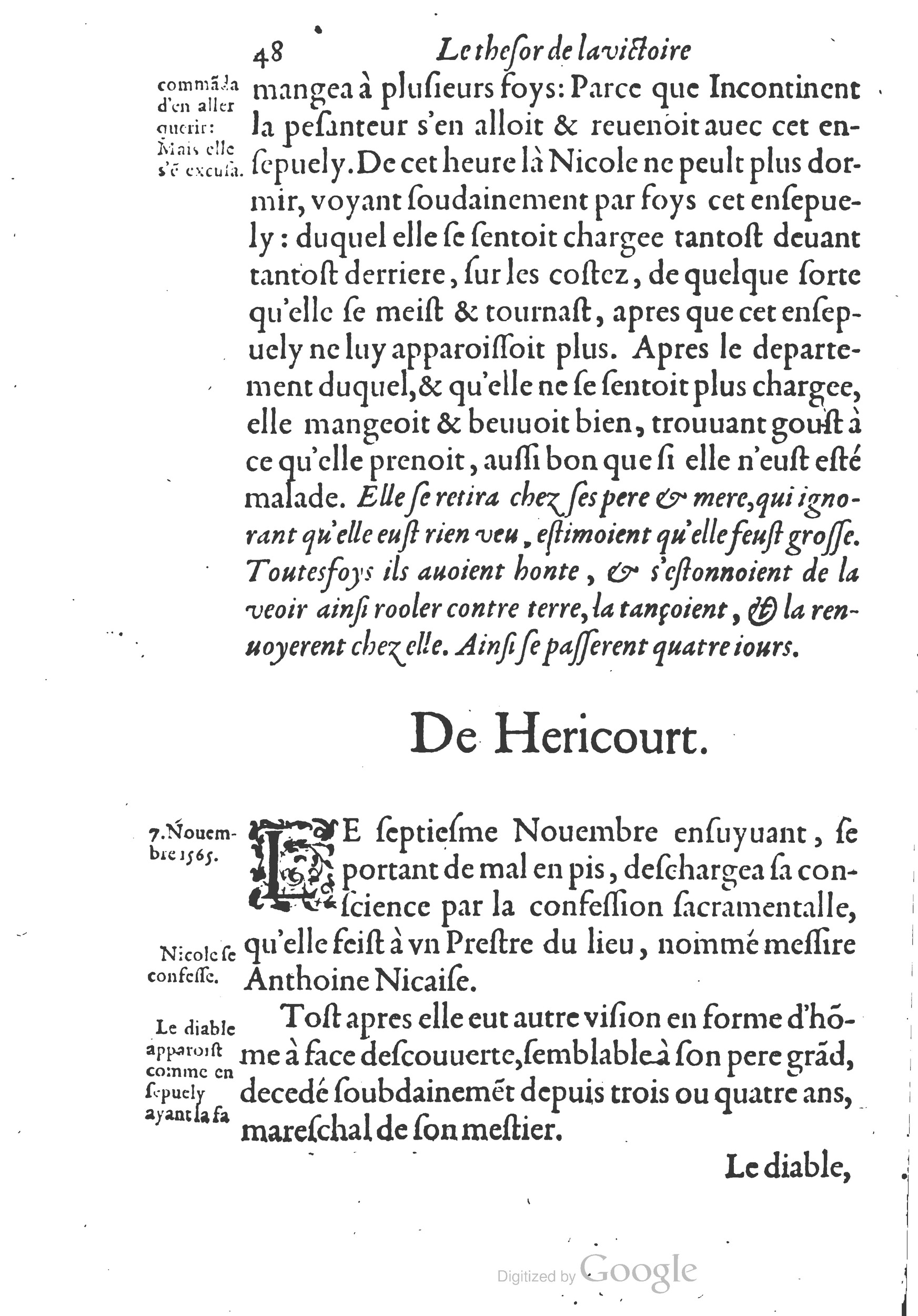 1578 - Nicolas Chesneau - Trésor et entière histoire de la triomphante victoire du corps de Dieu sur l’esprit malin - British Library 1578 - Nicolas Chesneau - Trésor et entière histoire de la triomphante victoire du corps de Dieu sur l’esprit malin - British Library