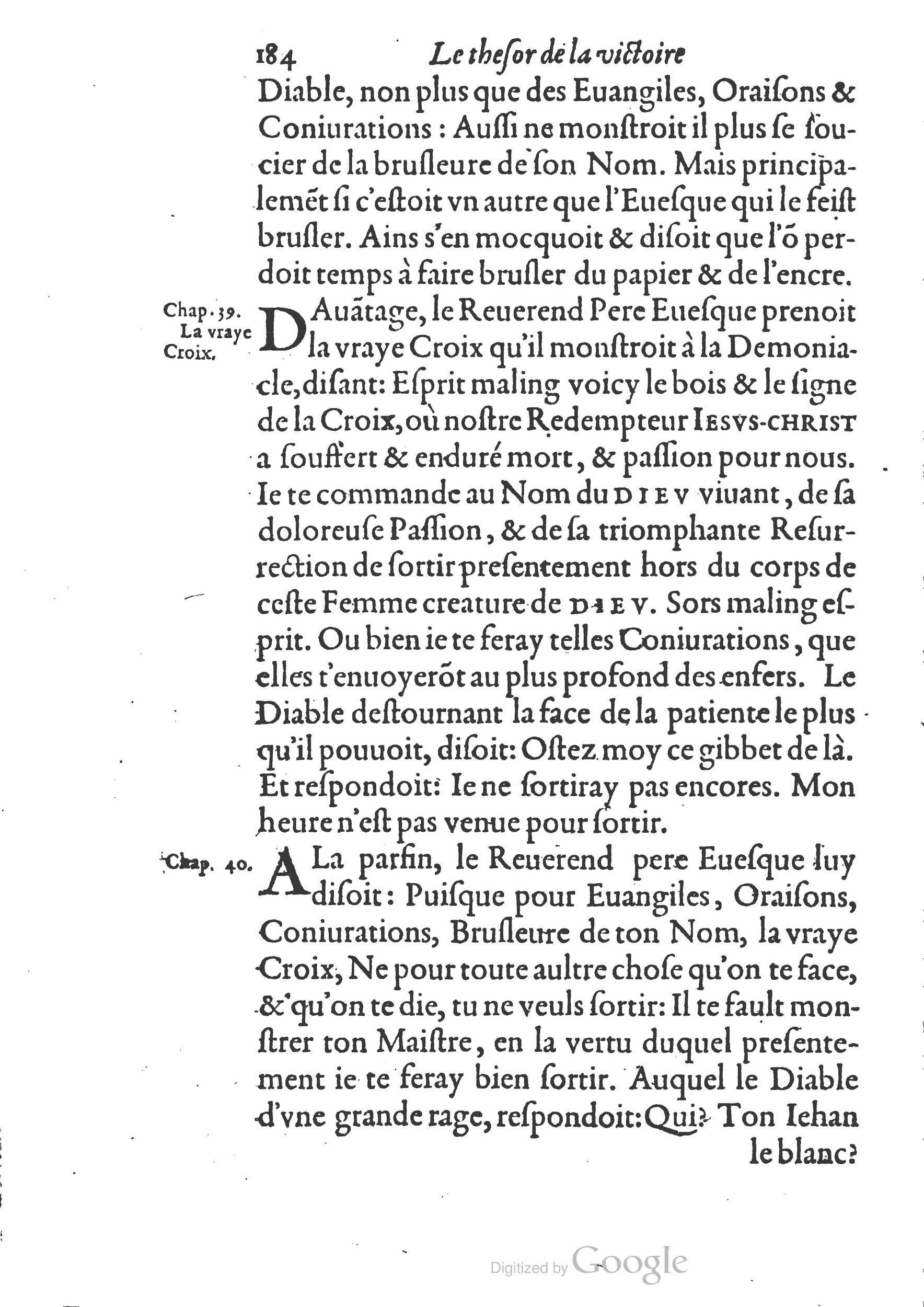 1578 - Nicolas Chesneau - Trésor et entière histoire de la triomphante victoire du corps de Dieu sur l’esprit malin - British Library 1578 - Nicolas Chesneau - Trésor et entière histoire de la triomphante victoire du corps de Dieu sur l’esprit malin - British Library