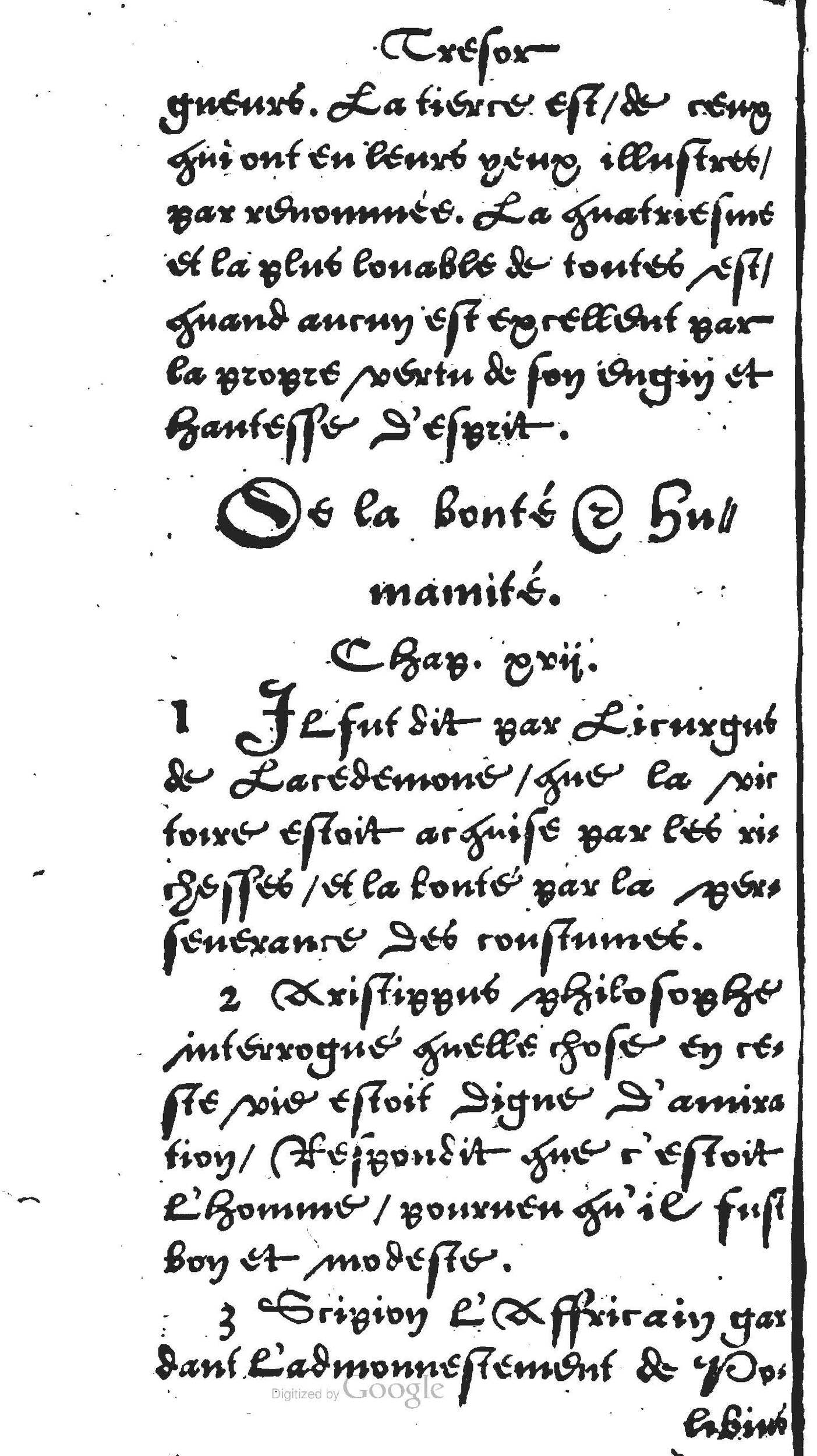 1560 - Jean Bellère - Trésor de vertu - Det Kongelige Bibliotek