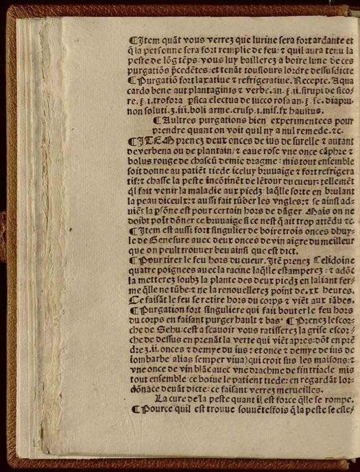 1532 - Jean Bignon - Trésor du remède préservatif et guérison de la peste - Séville Capitular y Colombina