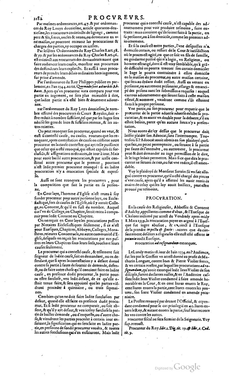 1629 - Veuve Nicolas Buon - Trésor du droit français (29620 T. 2) - BM Lyon