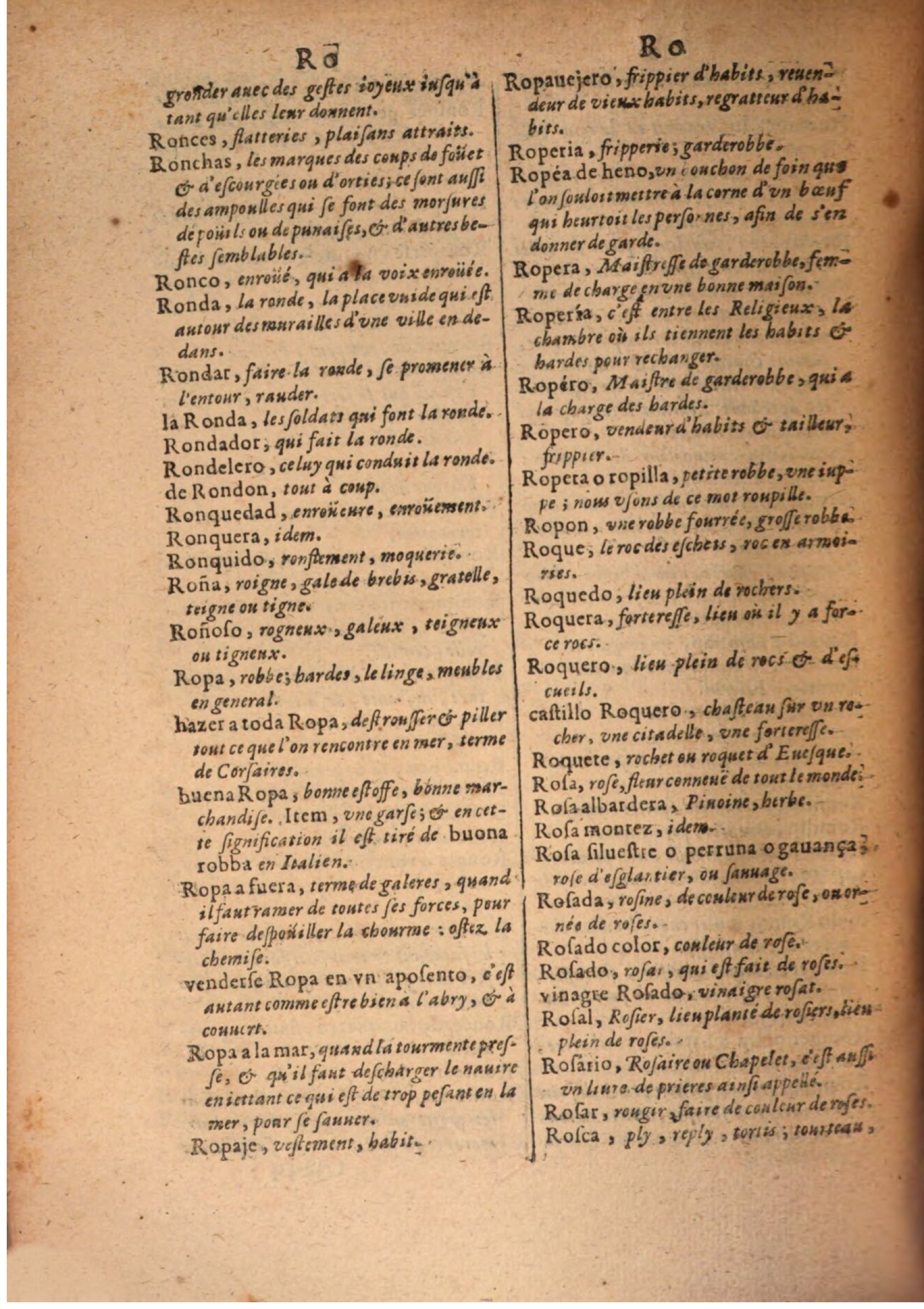 1645 - A. de Sommaville et A. Courbé - Trésor des deux langues espagnole et française - BSB Munich 1645 - A. de Sommaville et A. Courbé - Trésor des deux langues espagnole et française - BSB Munich