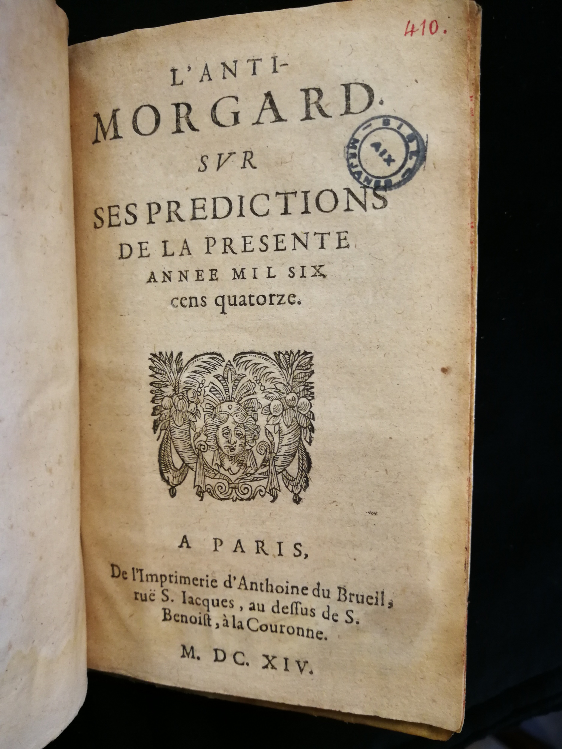 1606 - Pierre de Nisbeau - Trésor de la science du monde - Les Méjanes, Aix-en-Provence