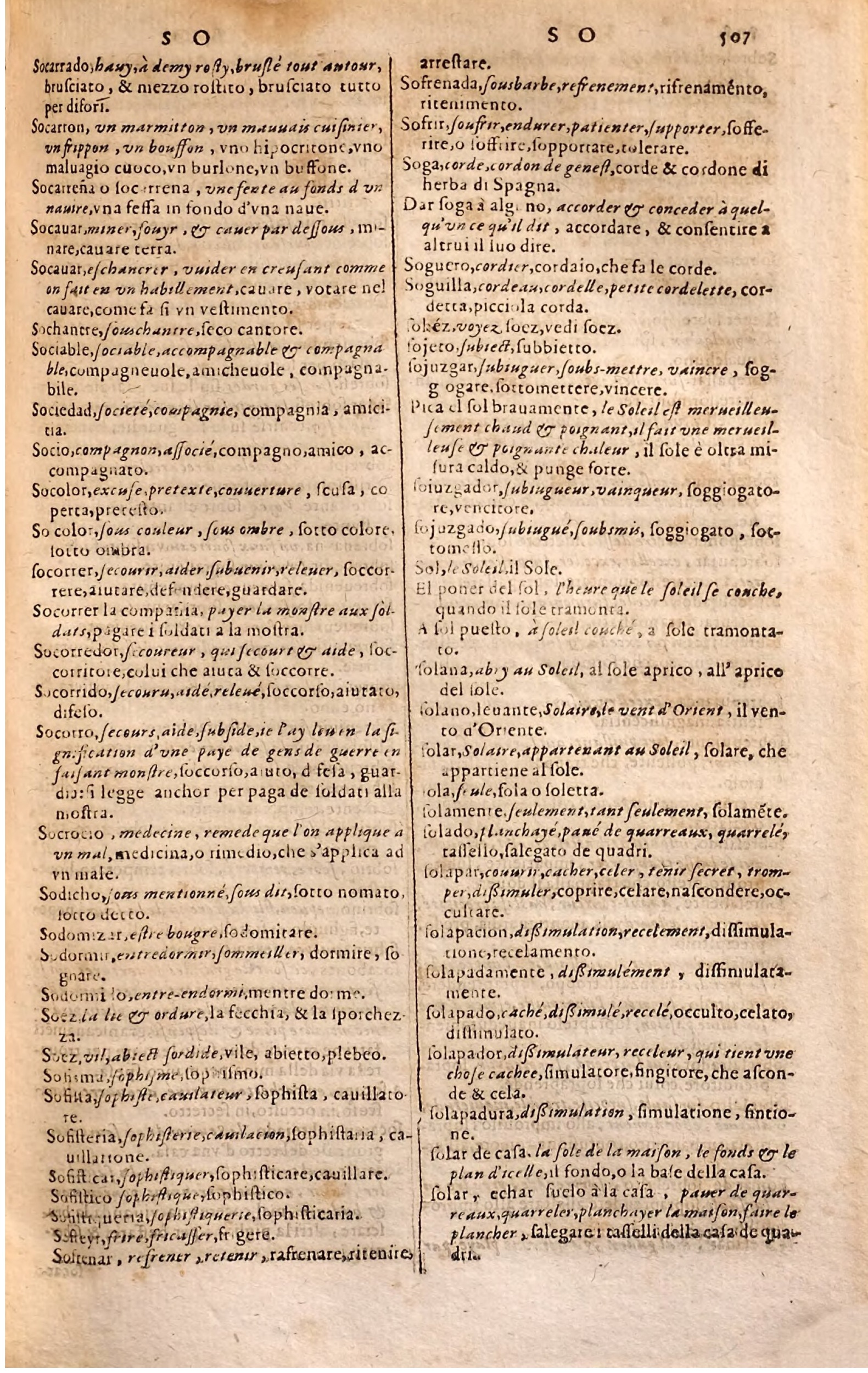 1627 - Jacques Crespin - Trésor des trois langues - Regensburg