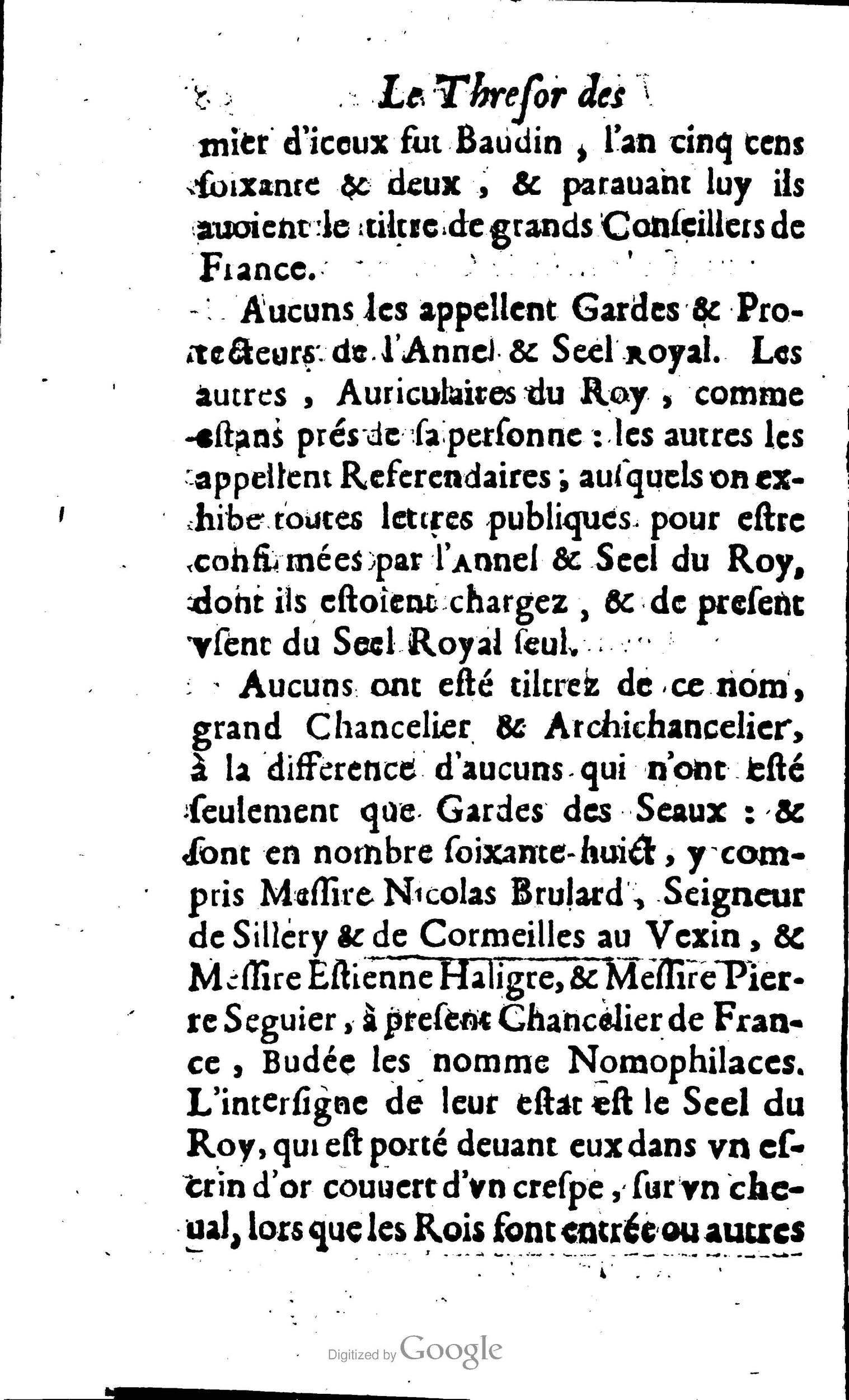 1638 - Jean Corrozet - Trésor des histoires de France - BM Lyon