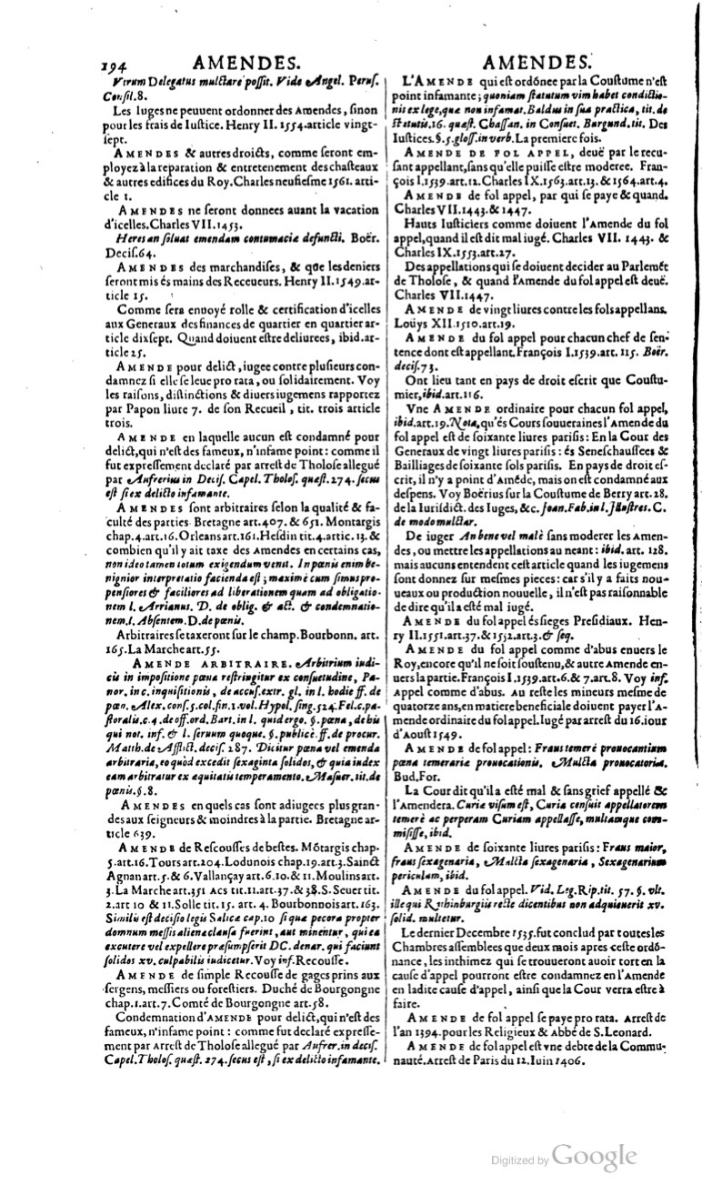 1629 - Veuve Nicolas Buon - Trésor du droit français (21754 T. 1) - BM Lyon