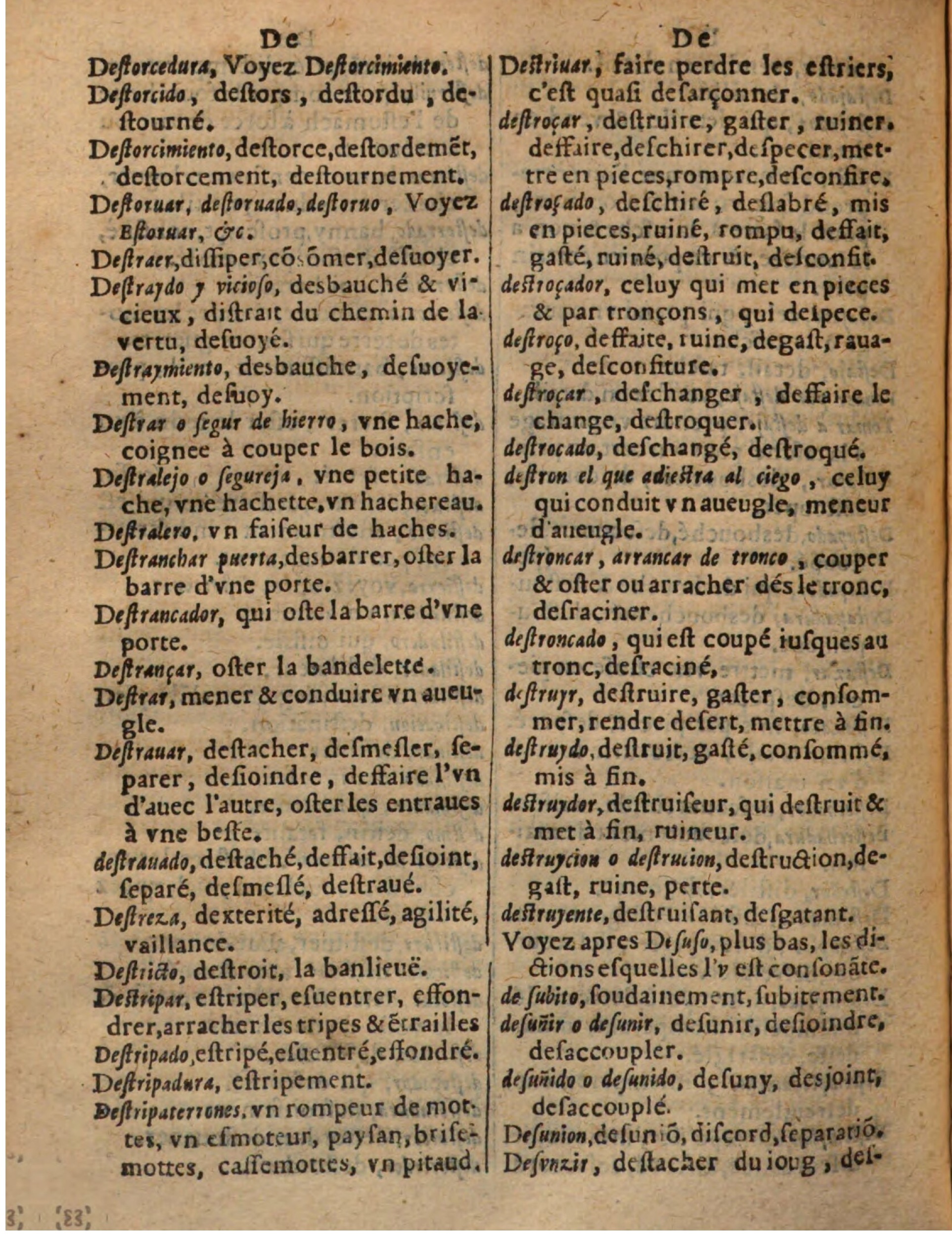 1625 - Hubert Antoine - Trésor des deux langues espagnole et française - Augsbourg