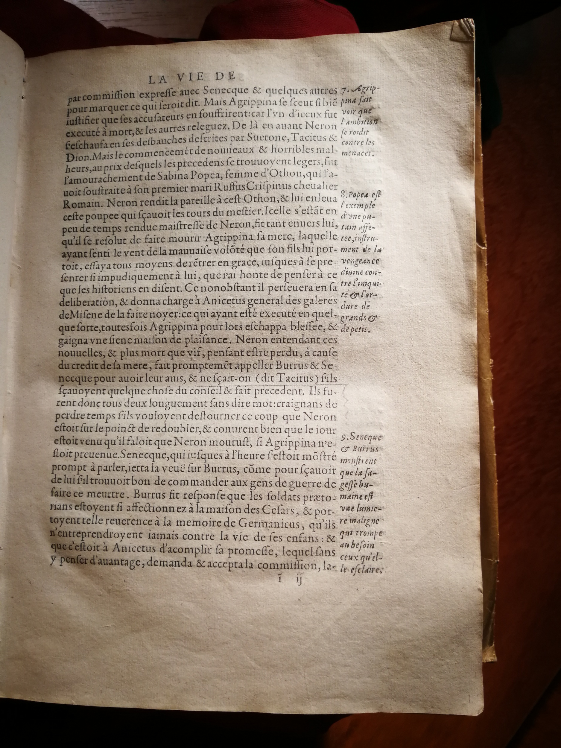 1595 - Jean Houzé - Œuvres morales et mêlées de Sénèque, Trésor de philosophie morale - T. 1 - BnF