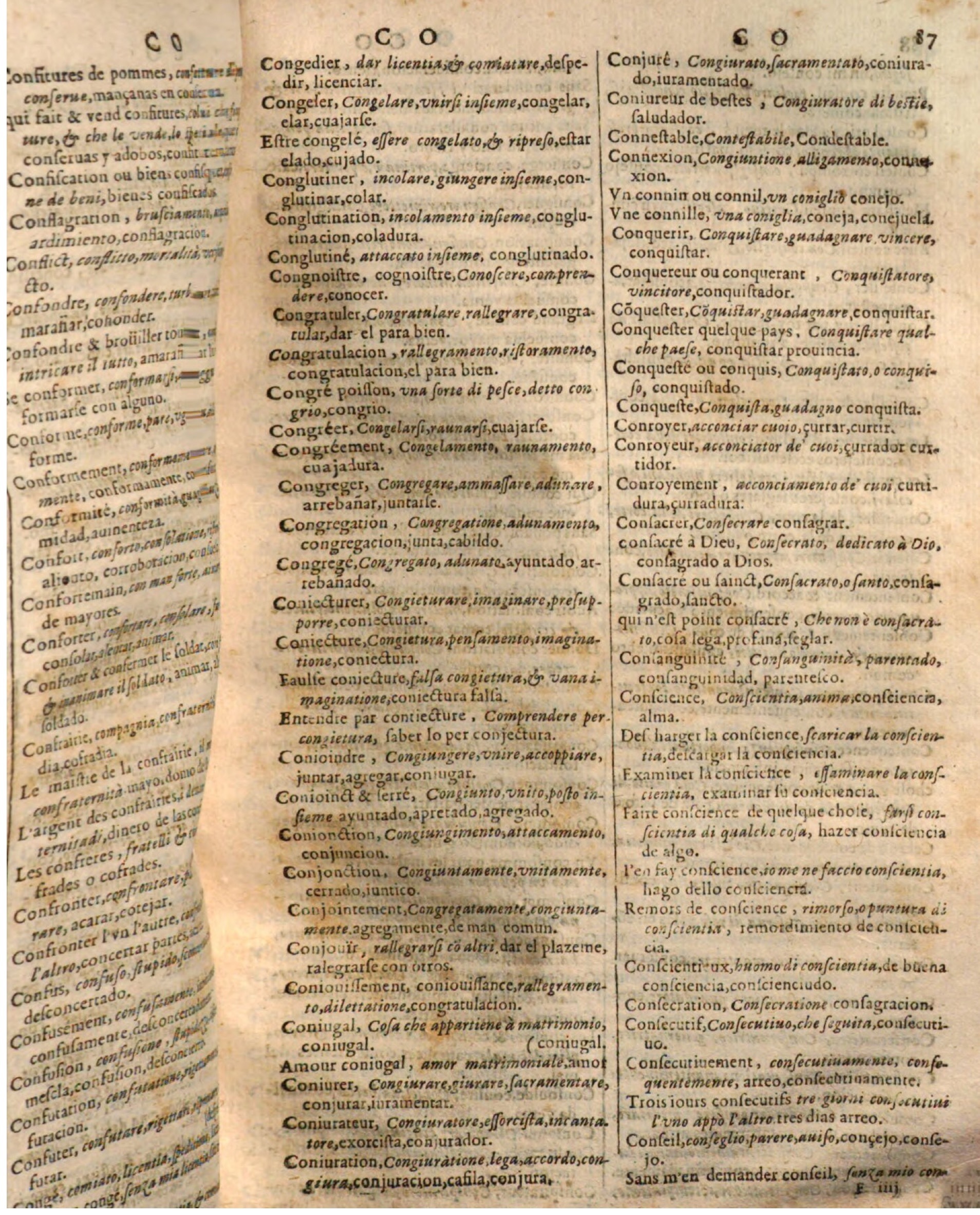 1644 - Jacques Crespin - Trésor des trois langues - Passau 1644 - Jacques Crespin - Trésor des trois langues - Passau