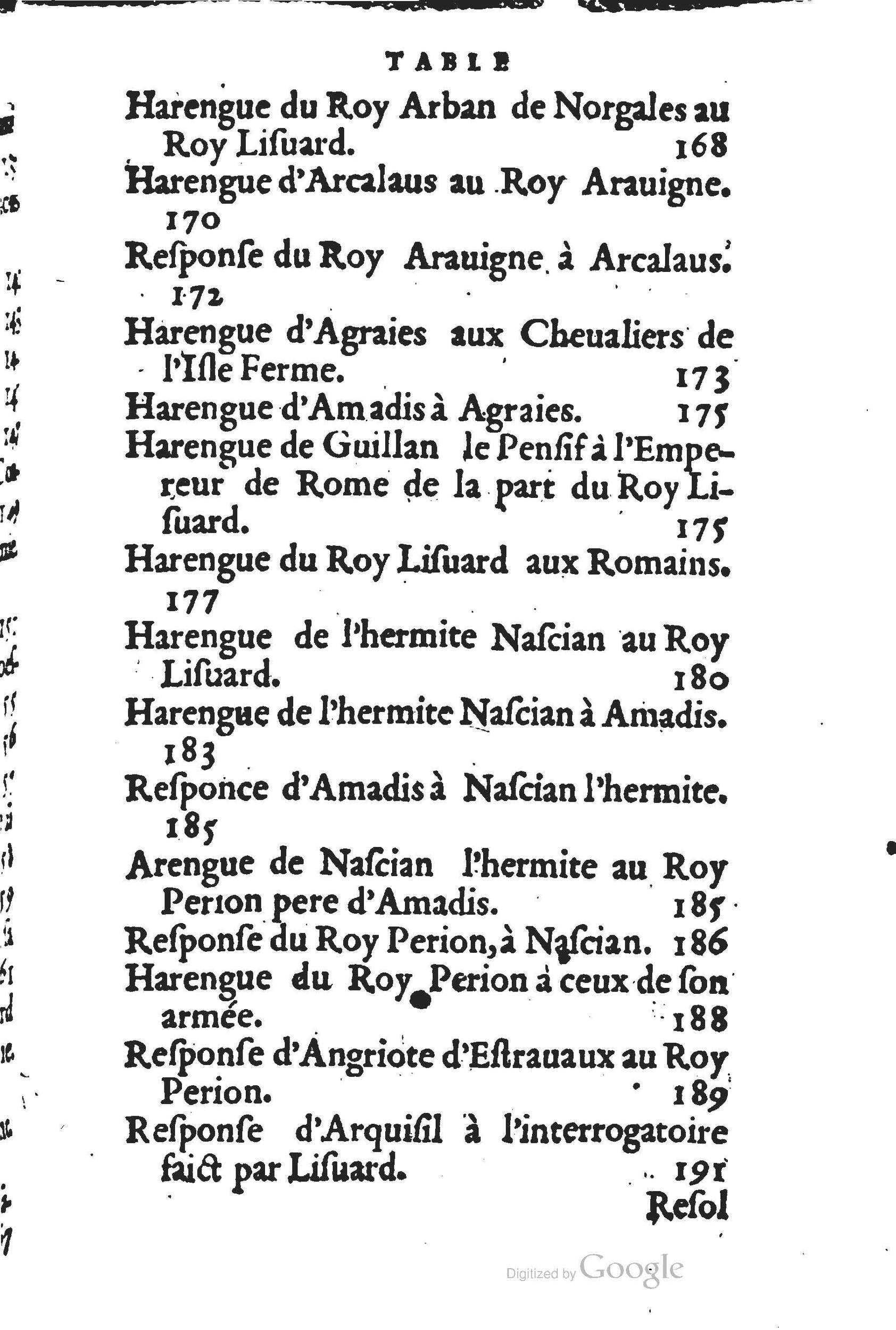 1560 - Jean d’Ogerolles et Gabriel Cotier Lyon - Trésor des Amadis - BSB Munich