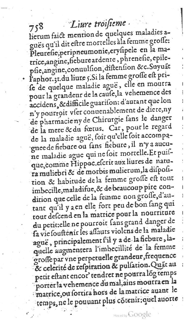 1585 - Jacques du Puis - Trésor des remèdes secrets pour les maladies des femmes - BnF