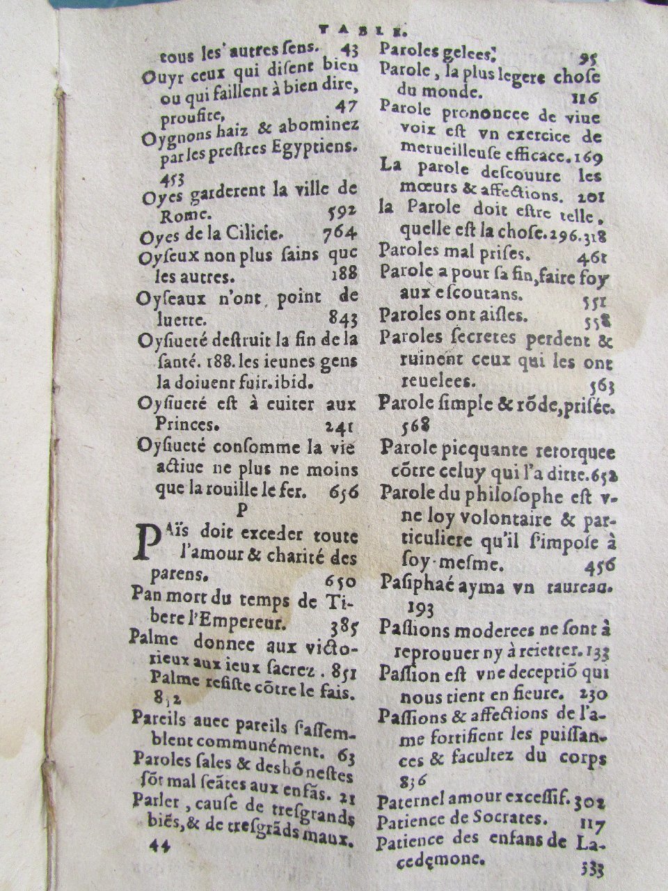 1578 - Jean Poupy - Trésor des morales de Plutarque - Vitré