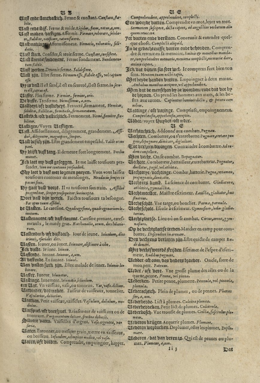 1573 - Christophe Plantin - Trésor du langage bas-allemand - Greifswald