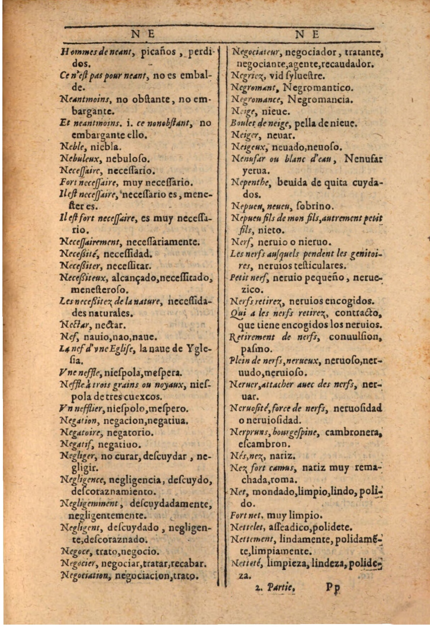 1607 - Marc Orry - Trésor des deux langues espagnole et française (Seconde partie) - BSB Munich