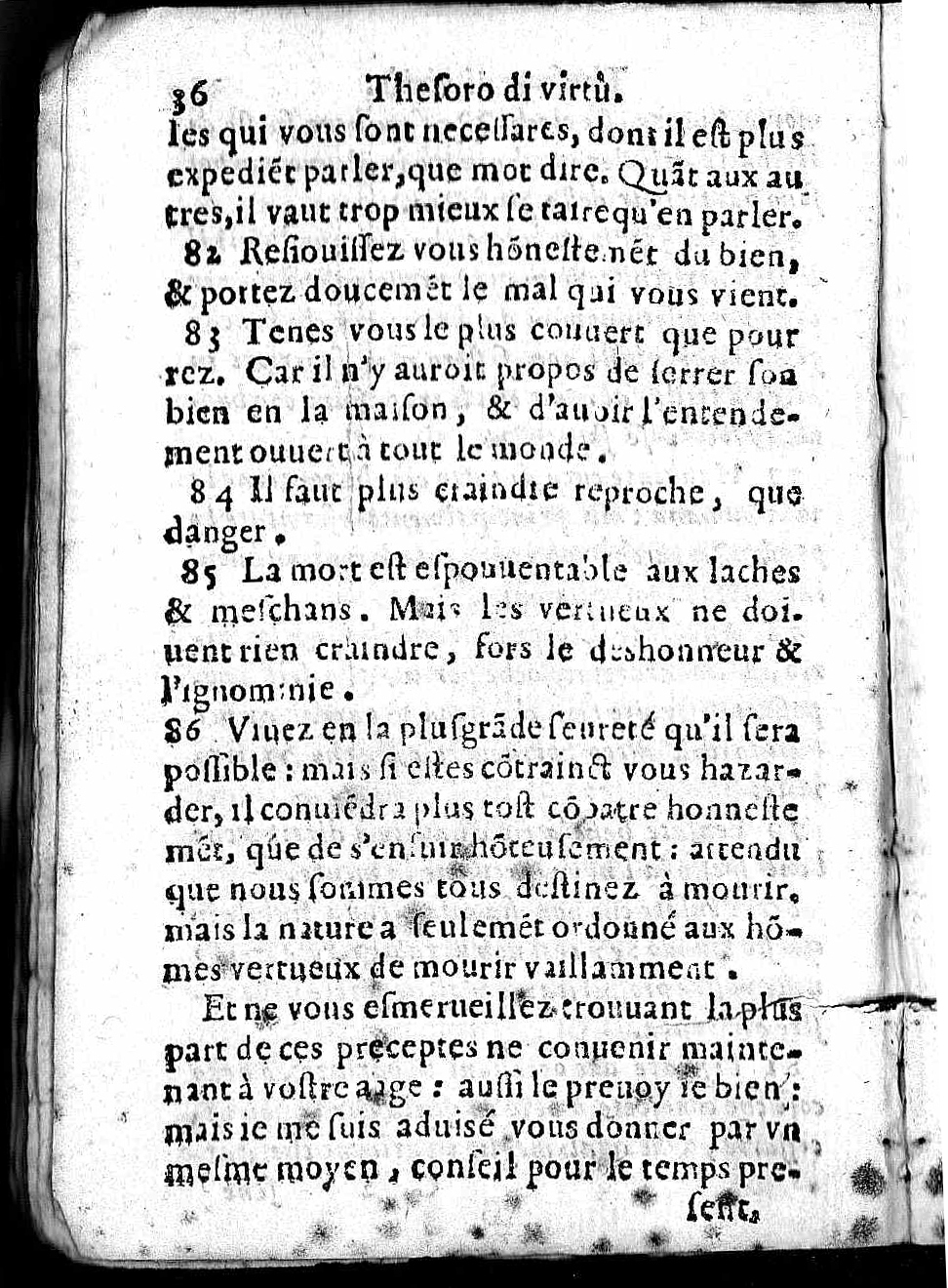 1592  - Giorgio Marescotti - Trésor de vertu - Arezzo