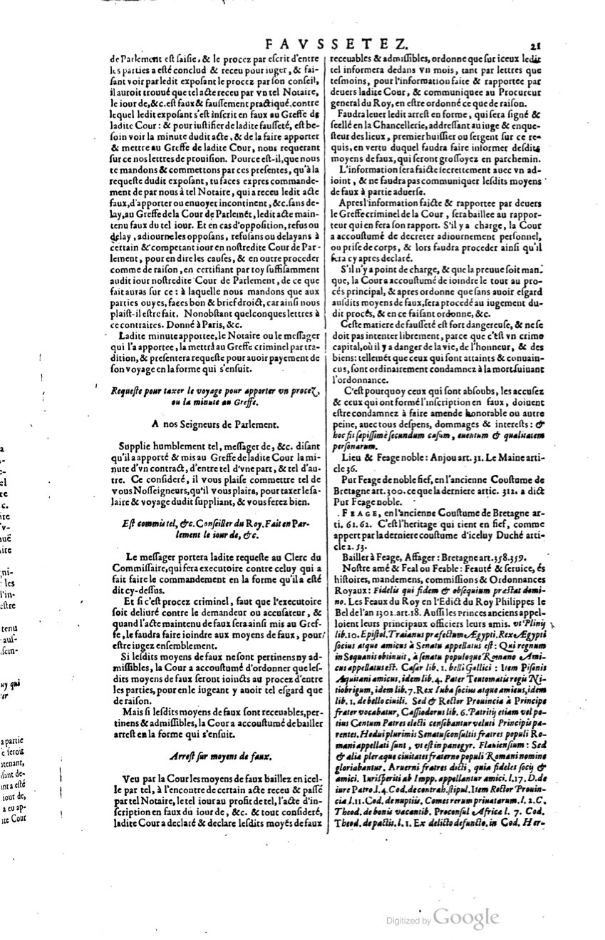 1629 - Veuve Nicolas Buon - Trésor du droit français (29620 T. 2) - BM Lyon