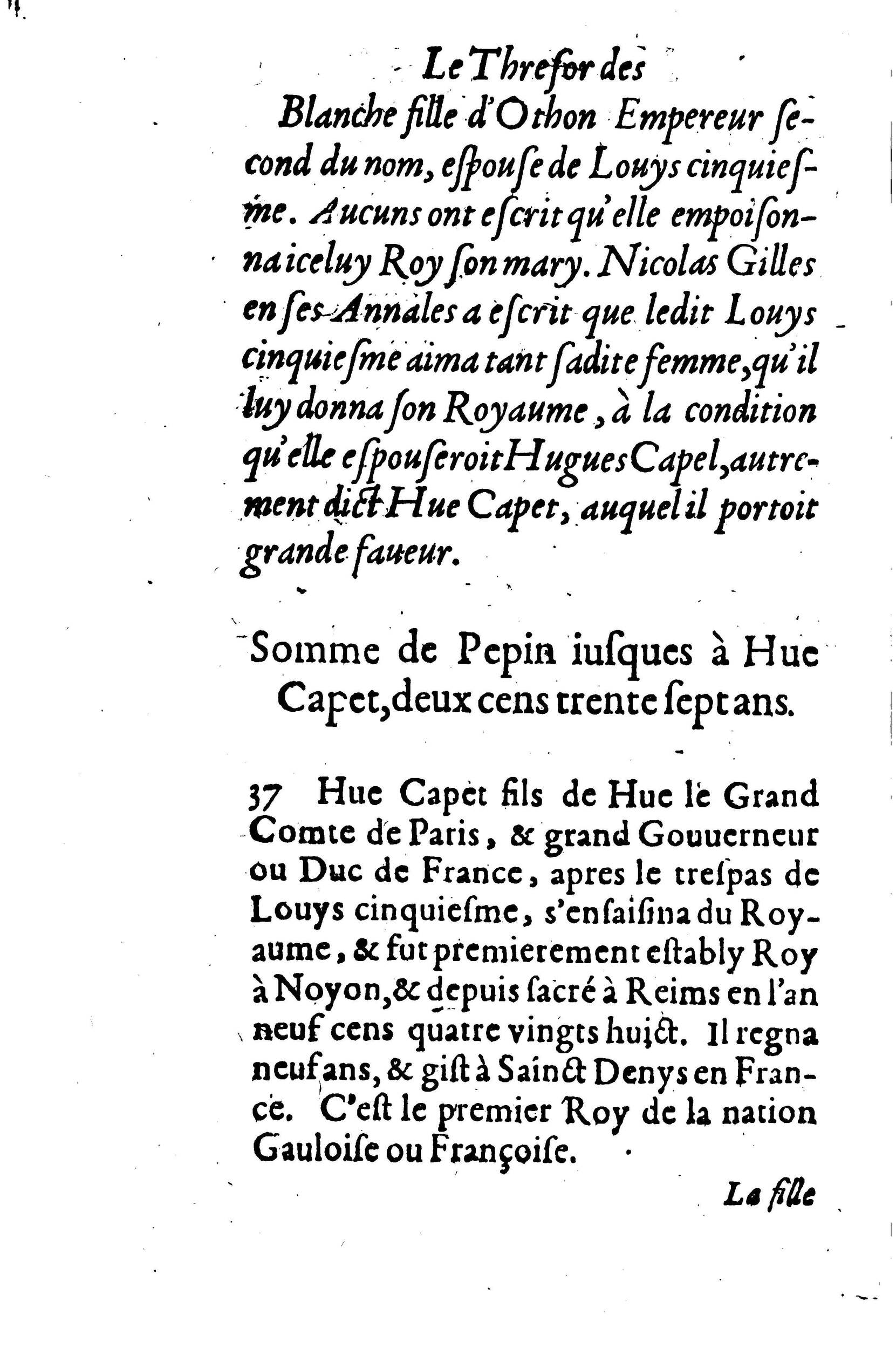 1630 - Jean Corrozet - Trésor des histoires de France - BM Lyon 1630 - Jean Corrozet - Trésor des histoires de France - BM Lyon