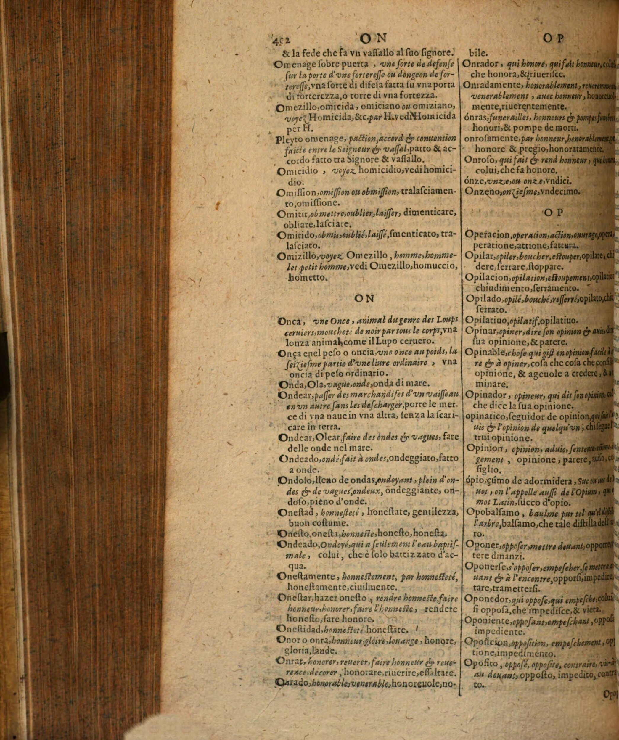 1617 - Samuel Crespin - Trésor des trois langues espagnole, française et italienne (Première partie) - Regensburg